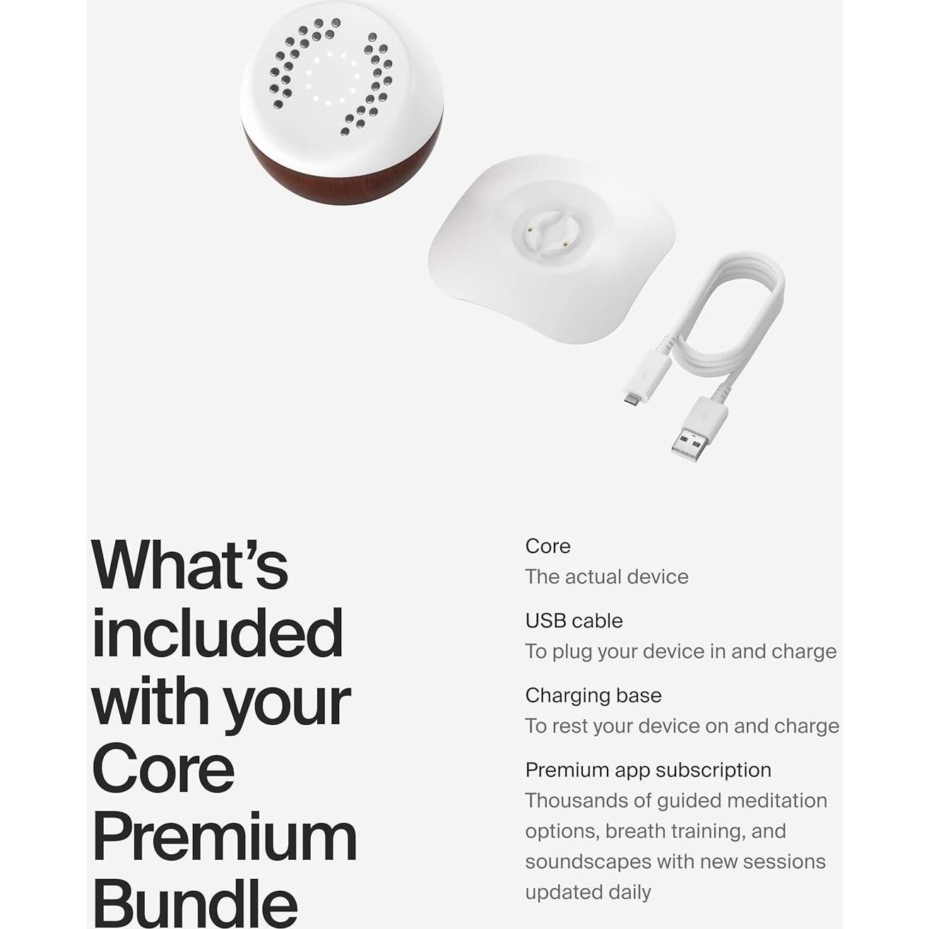 Entrenador de Meditación Core Premium con Sensores ECG