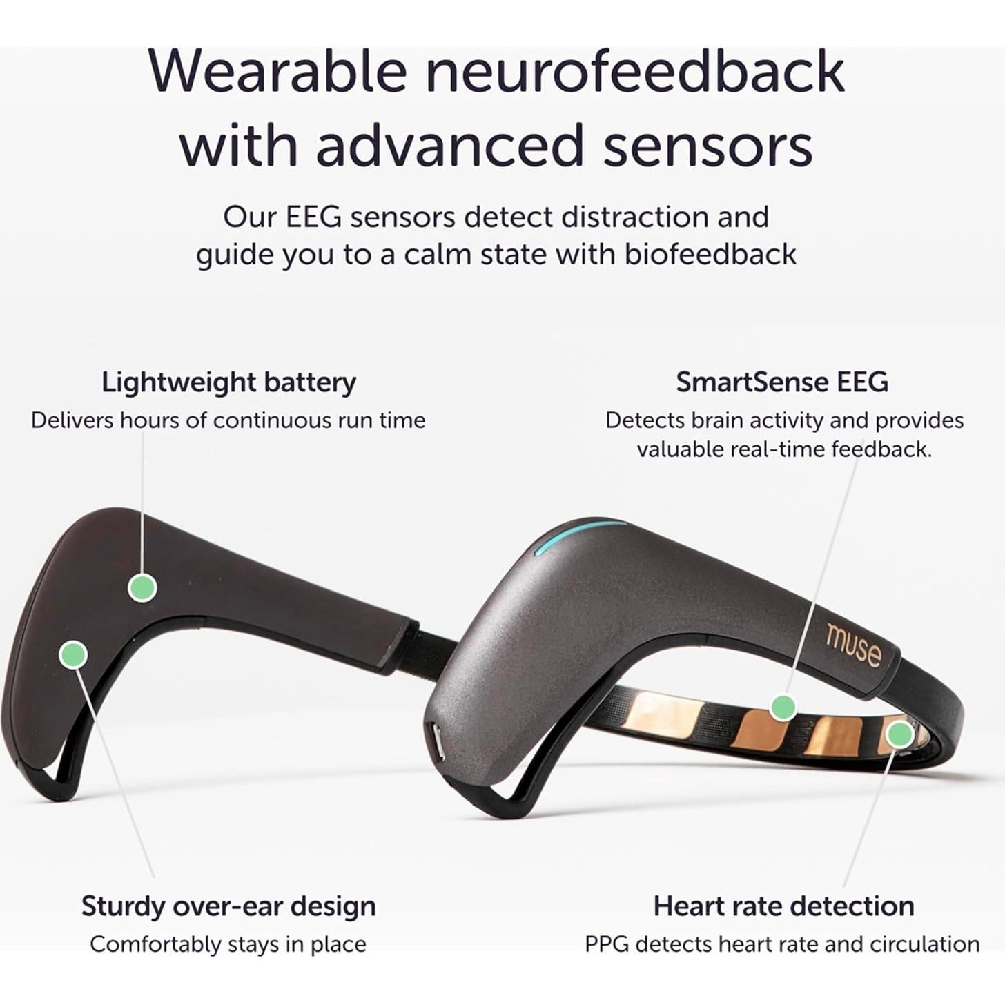 Banda para la Cabeza MUSE 2 - Monitor EEG de Meditación