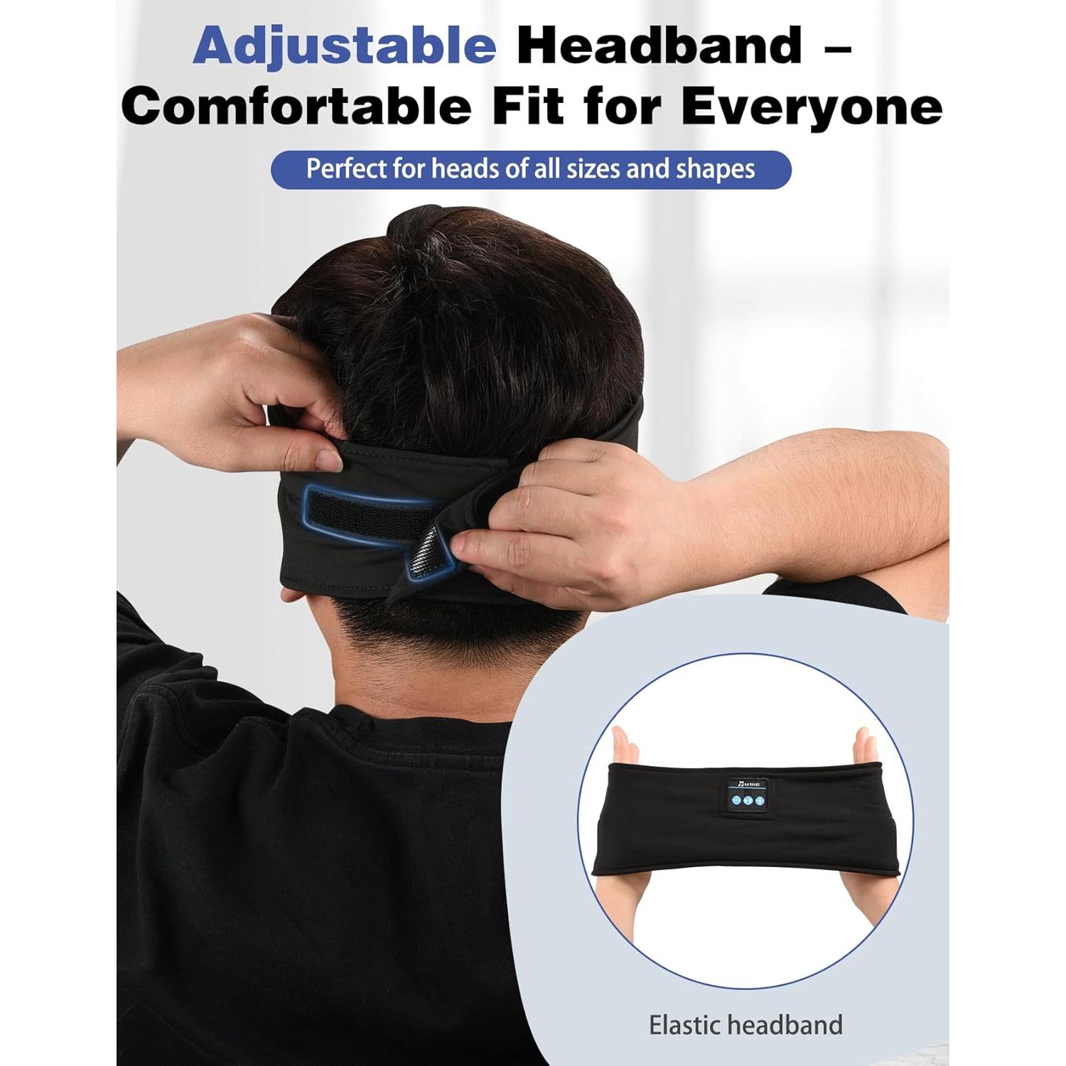 Auriculares Ajustables para Dormir Mixiba Bluetooth con Altavoces