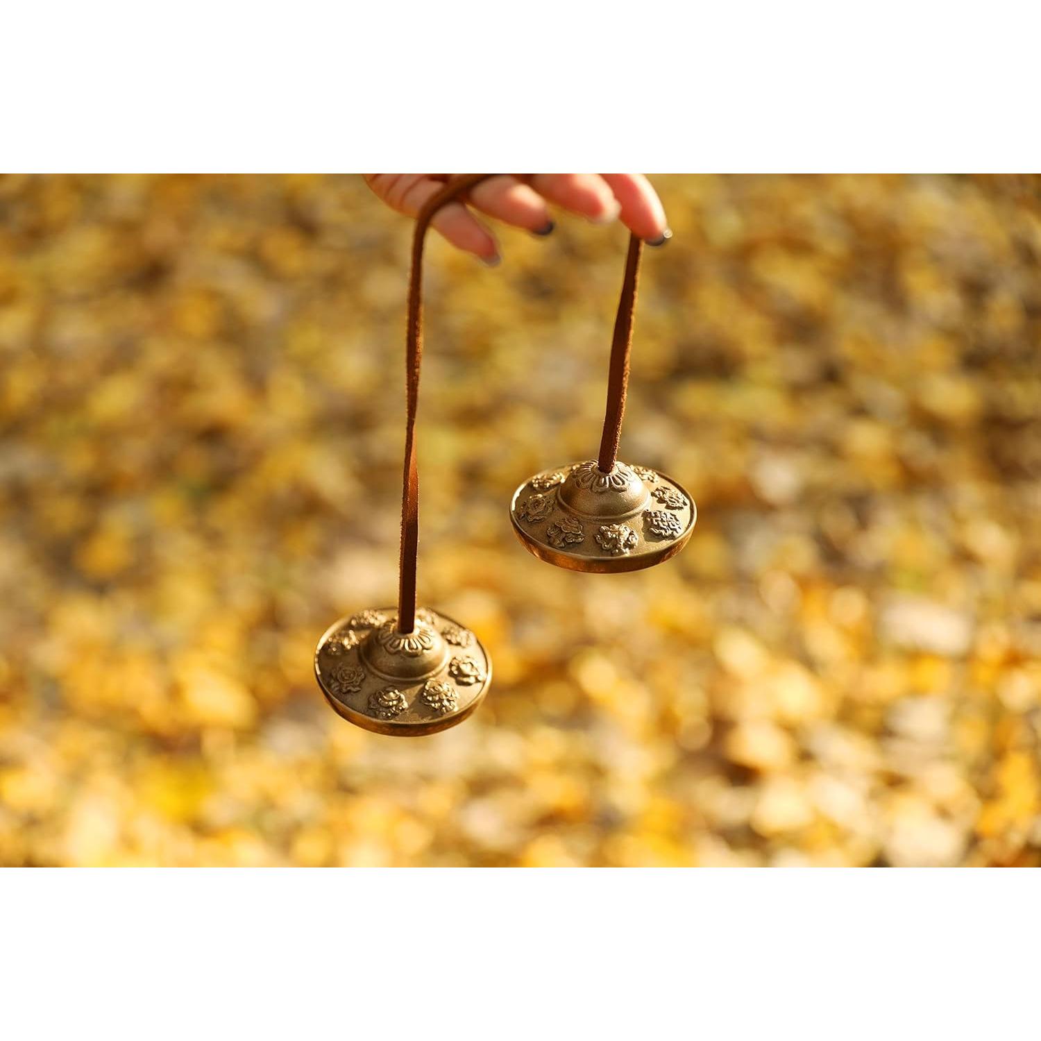 Platillos Tingsha Tibetanos Meinl para Meditación - 0.45 kg