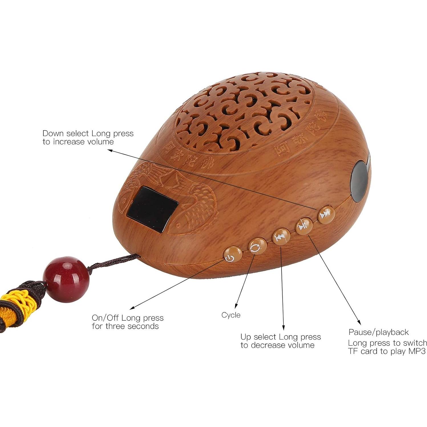 Máquina de Oración Budista Lwuey Recargable USB 12x8.5cm