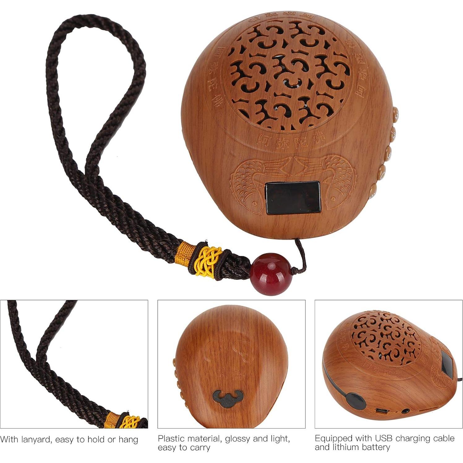 Máquina de Oración Budista Lwuey Recargable USB 12x8.5cm