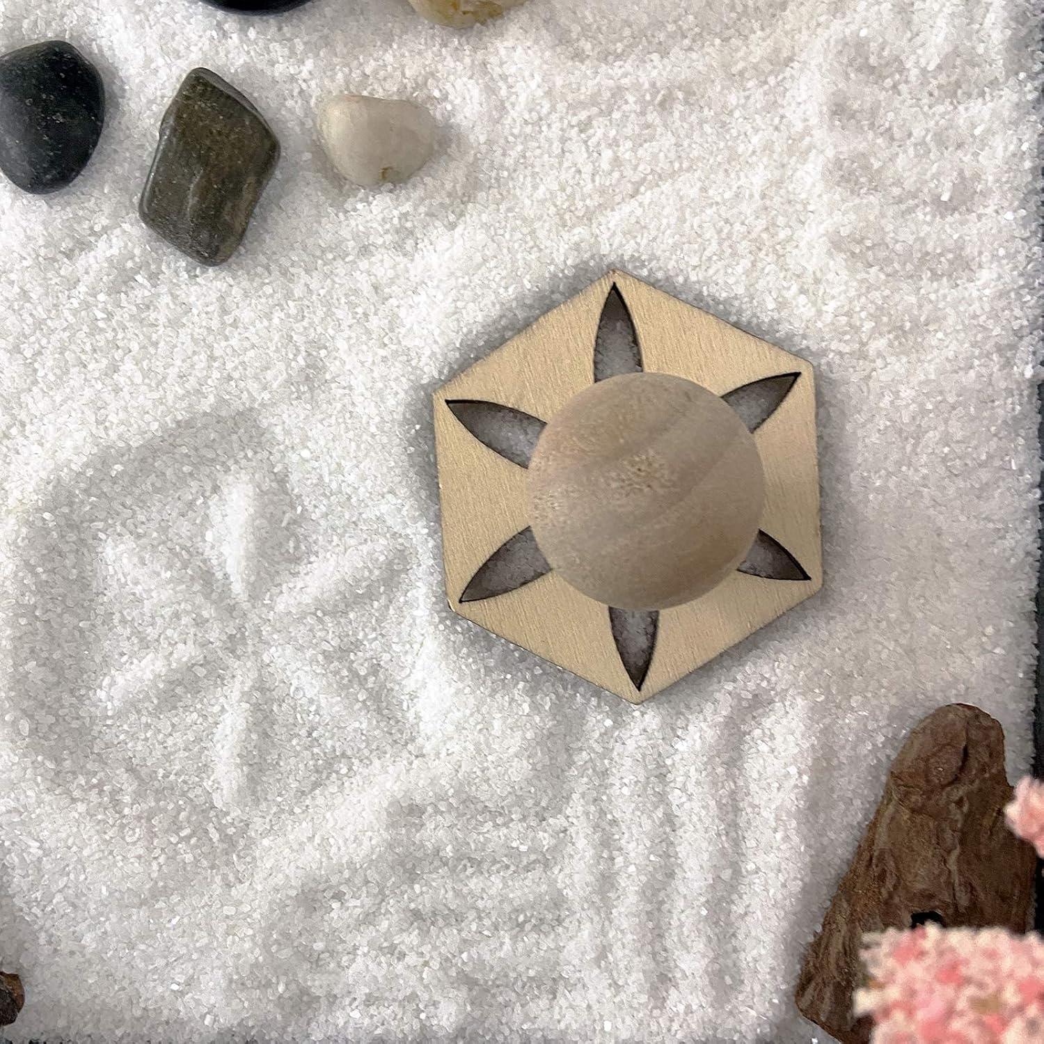 Kit Jardín Zen Japonés Oritlife 30x20 cm con Arena y Rastrillo