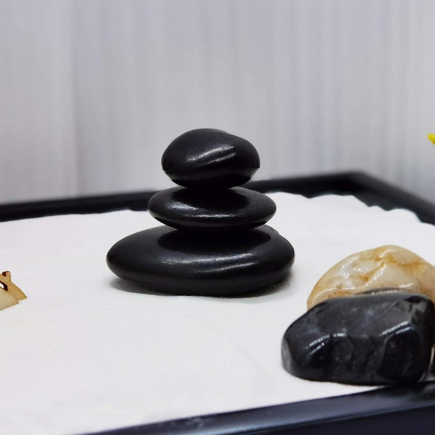 Kit Jardín Zen Japonés Oritlife 30x20 cm con Arena y Rastrillo