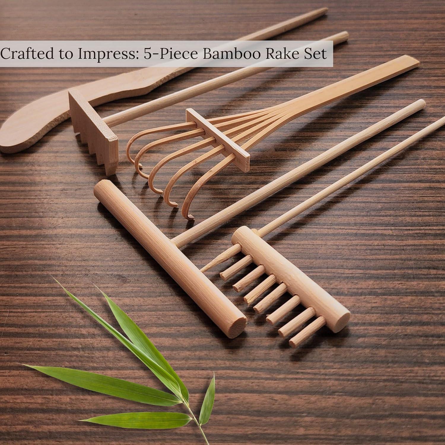 Jardín Zen para Escritorio Earthy Blendz - Cuarzo Rosa y Arena