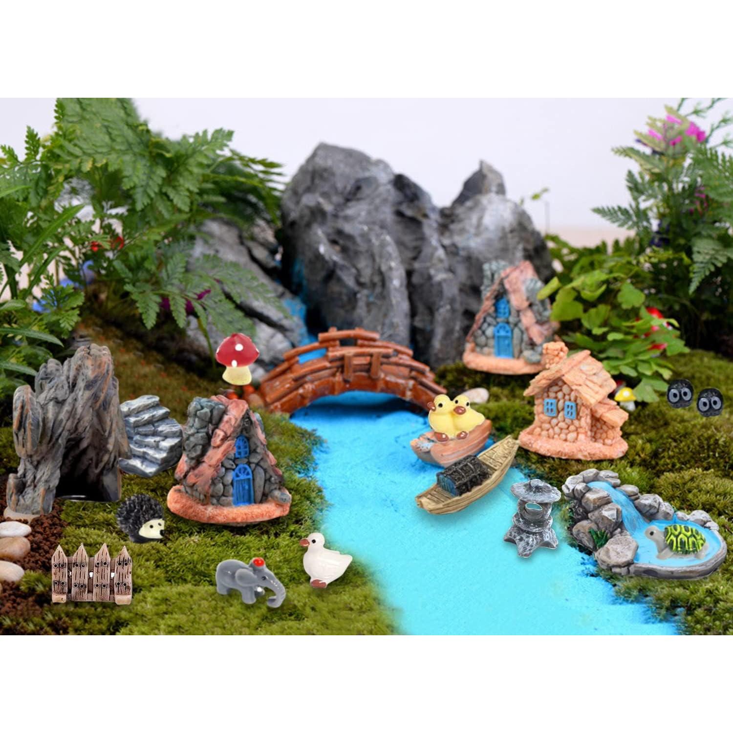 Kit de Jardín de Hadas CHAKANLX - 42 Accesorios Zen Miniatura