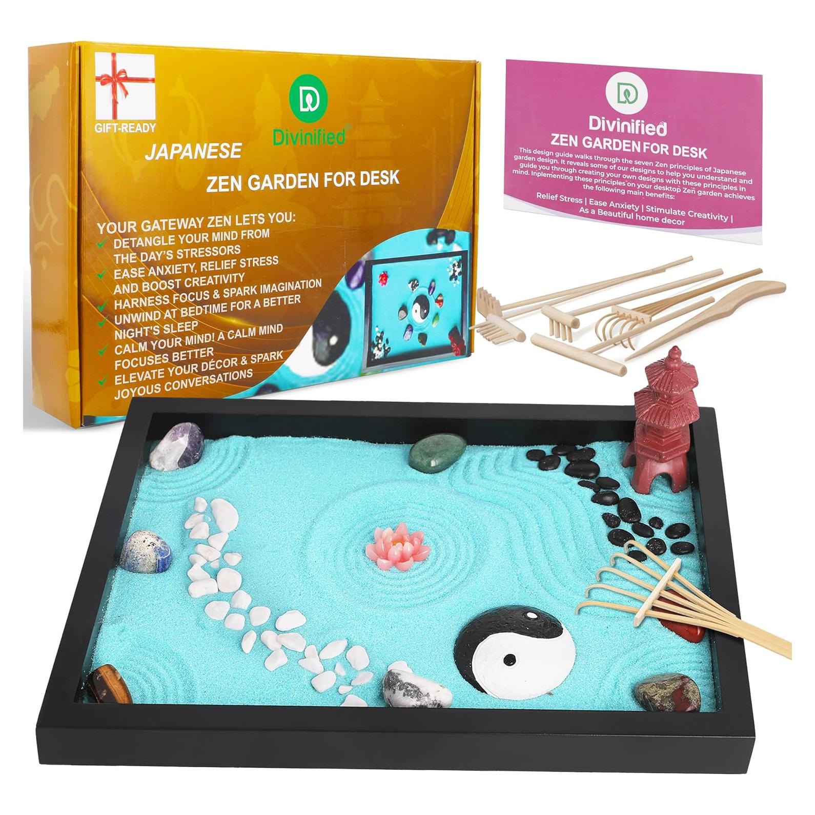 Jardín Zen para Escritorio D DIVINIFIED 27.94x20.32 cm