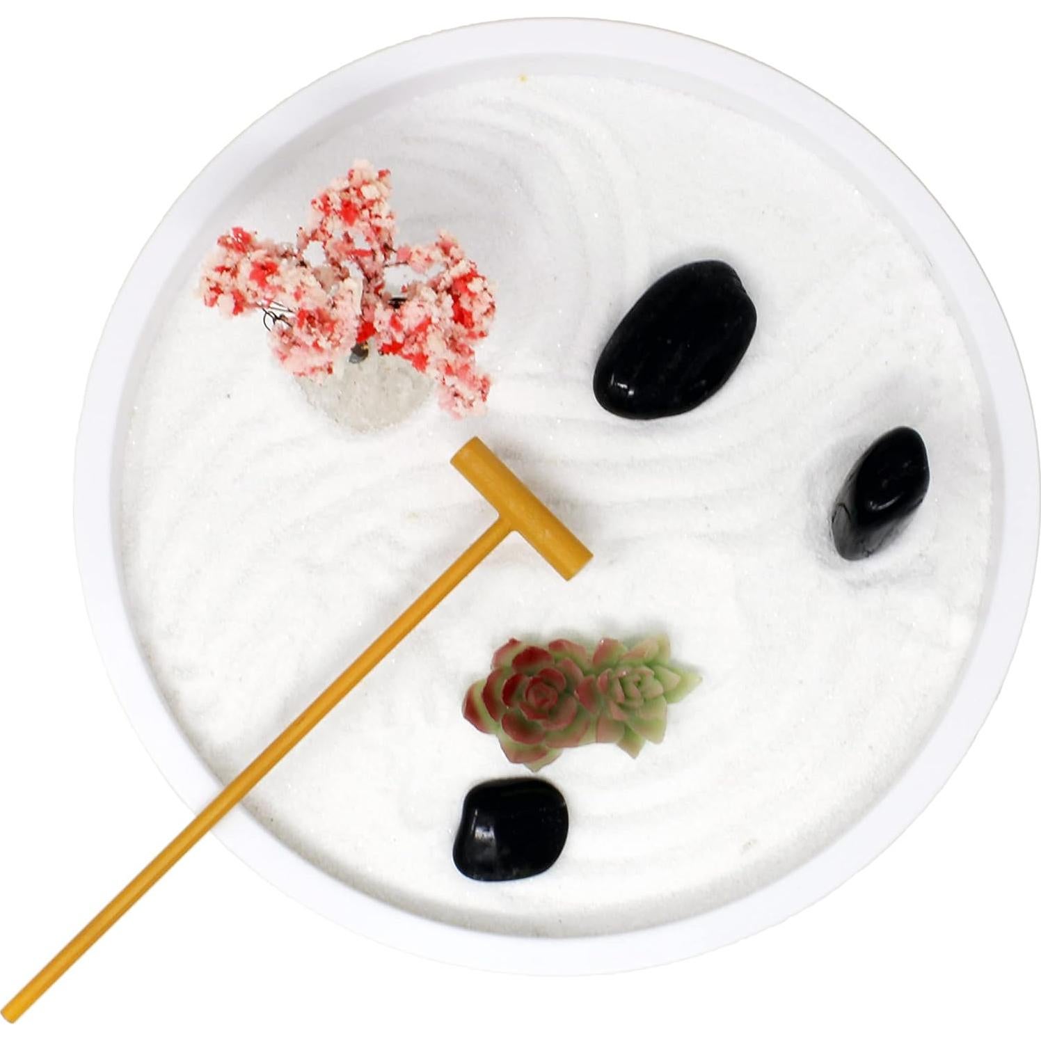 Kit Mini Jardín Zen Nature's Mark para Escritorio 20cm