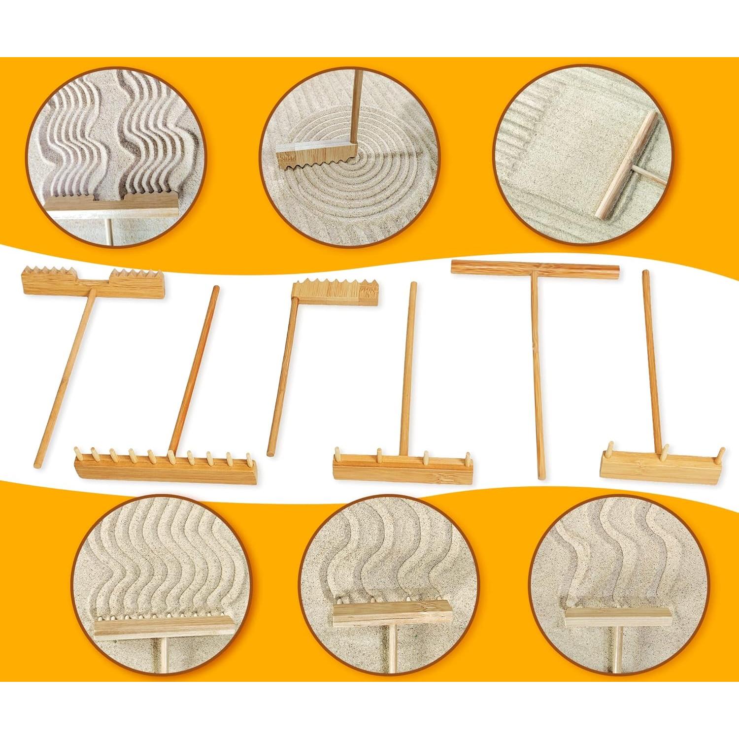 Kit de Rastrillos de Jardín Zen JJJ Arts - 15 Accesorios