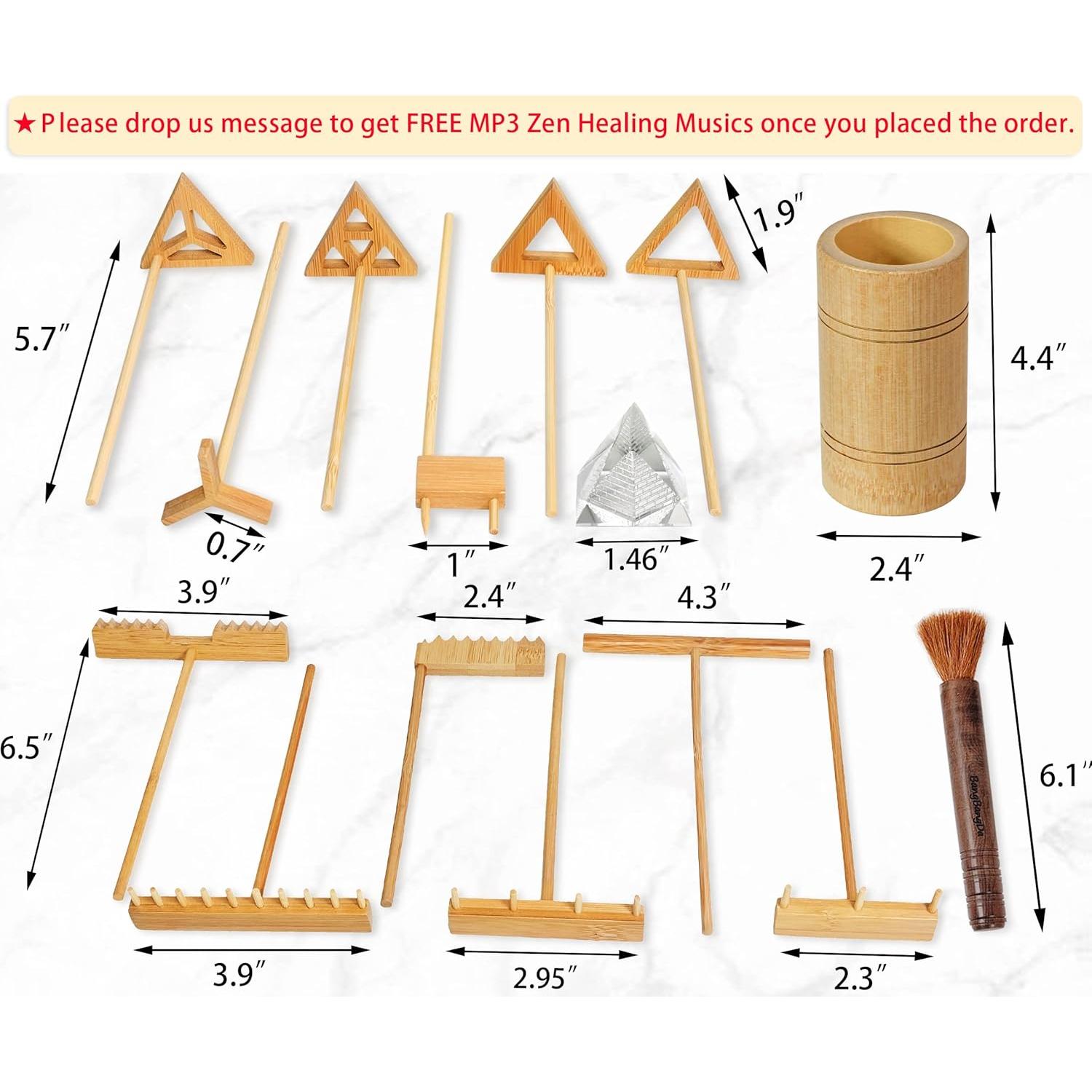 Kit de Rastrillos de Jardín Zen JJJ Arts - 15 Accesorios