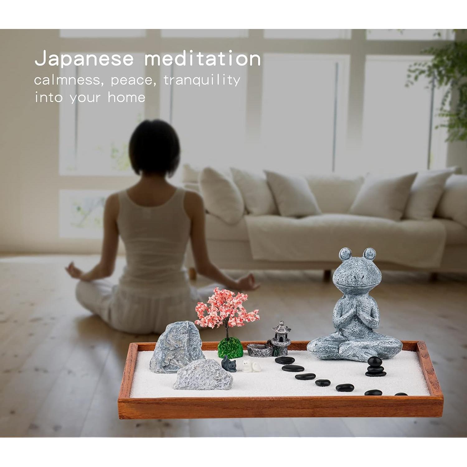 Jardín Zen en Miniatura Xing 35 x 24 cm para Relajación