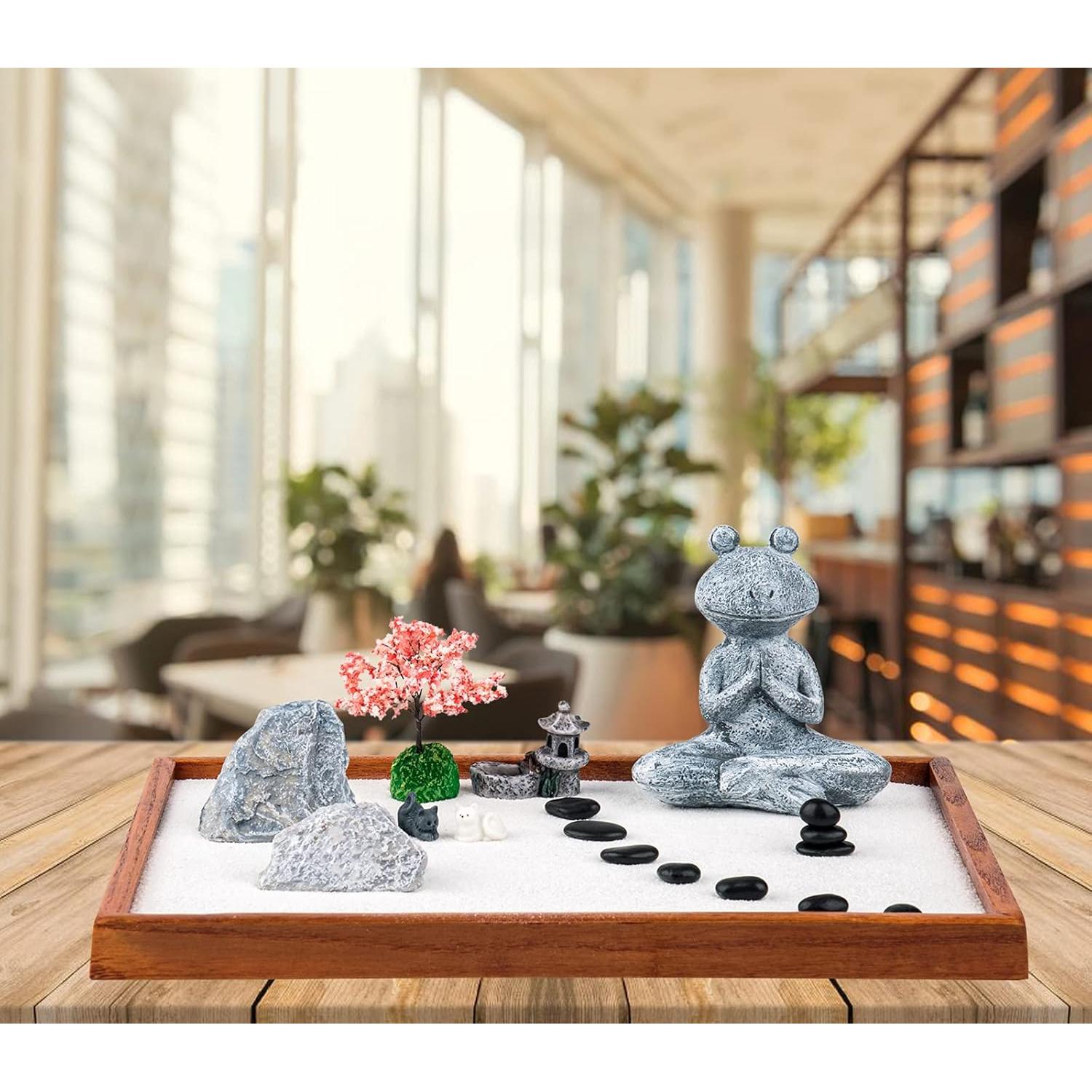 Jardín Zen en Miniatura Xing 35 x 24 cm para Relajación