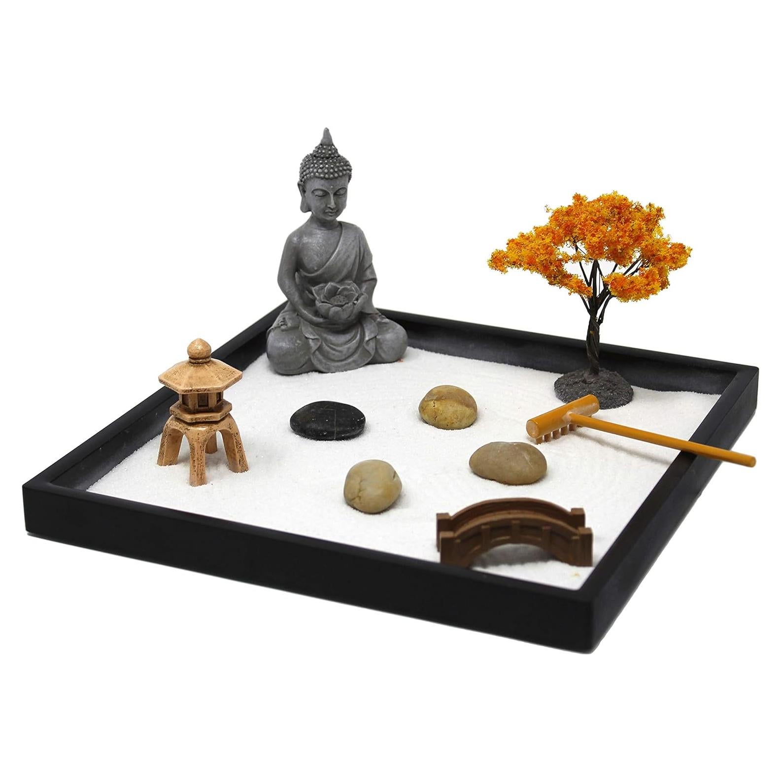 Kit Mini Jardín Zen Nature's Mark para Escritorio 22.91cm