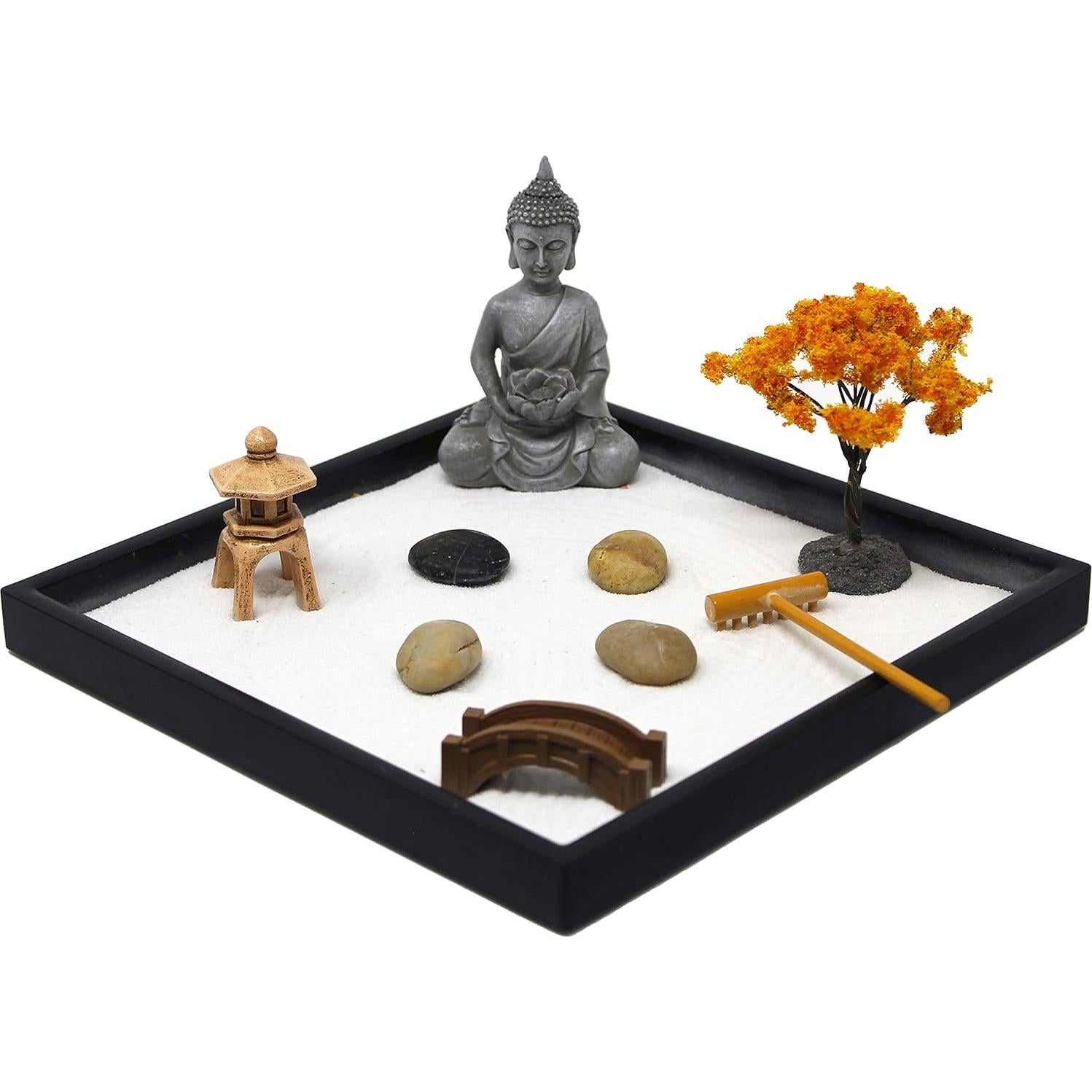 Kit Mini Jardín Zen Nature's Mark para Escritorio 22.91cm