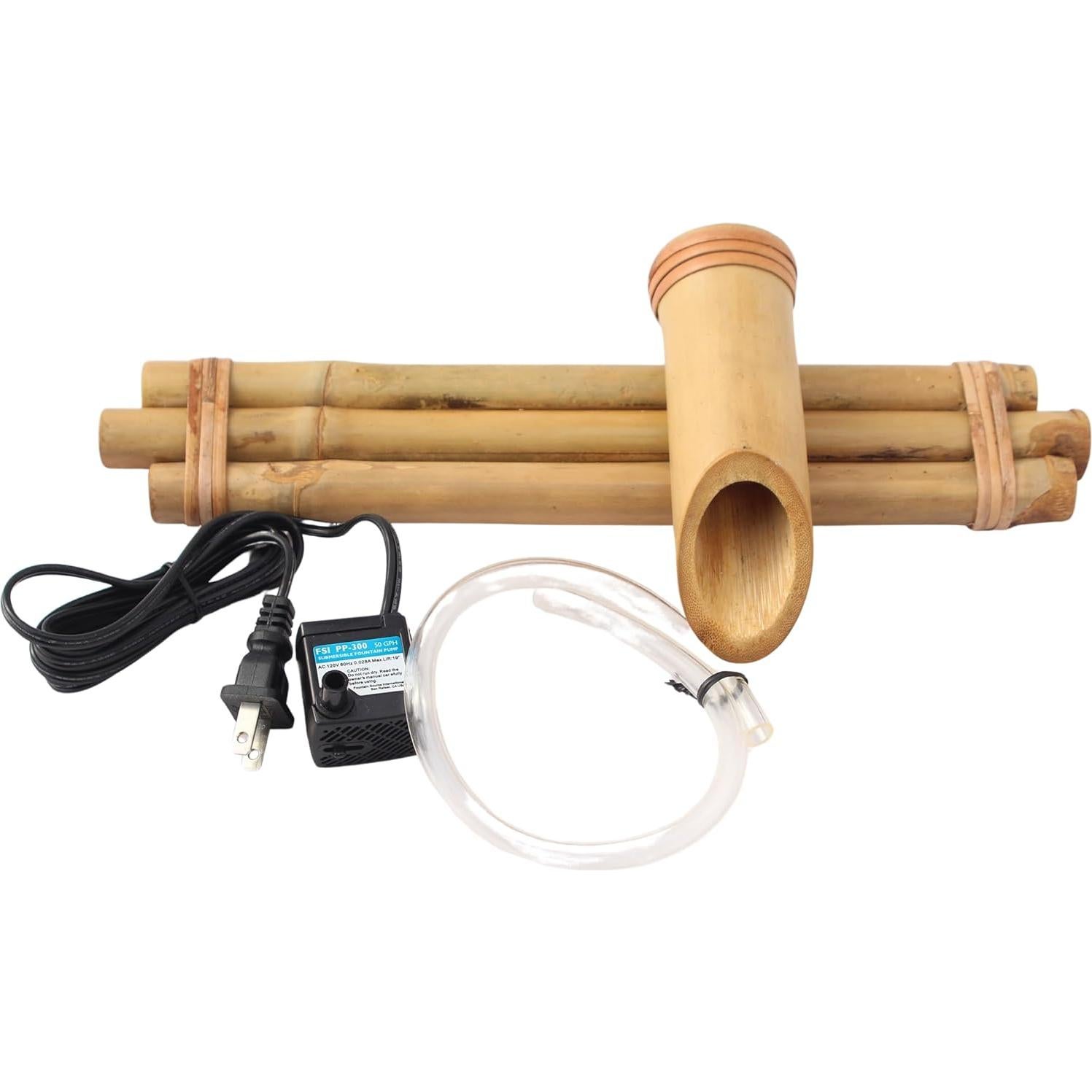 Kit Fuente Zen Bamboo Accents - Pico Tres Brazos 30.48 cm