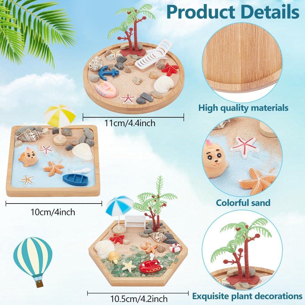 Kit Jardín Zen Miniatura WEBEEDY con Bandeja y Accesorios
