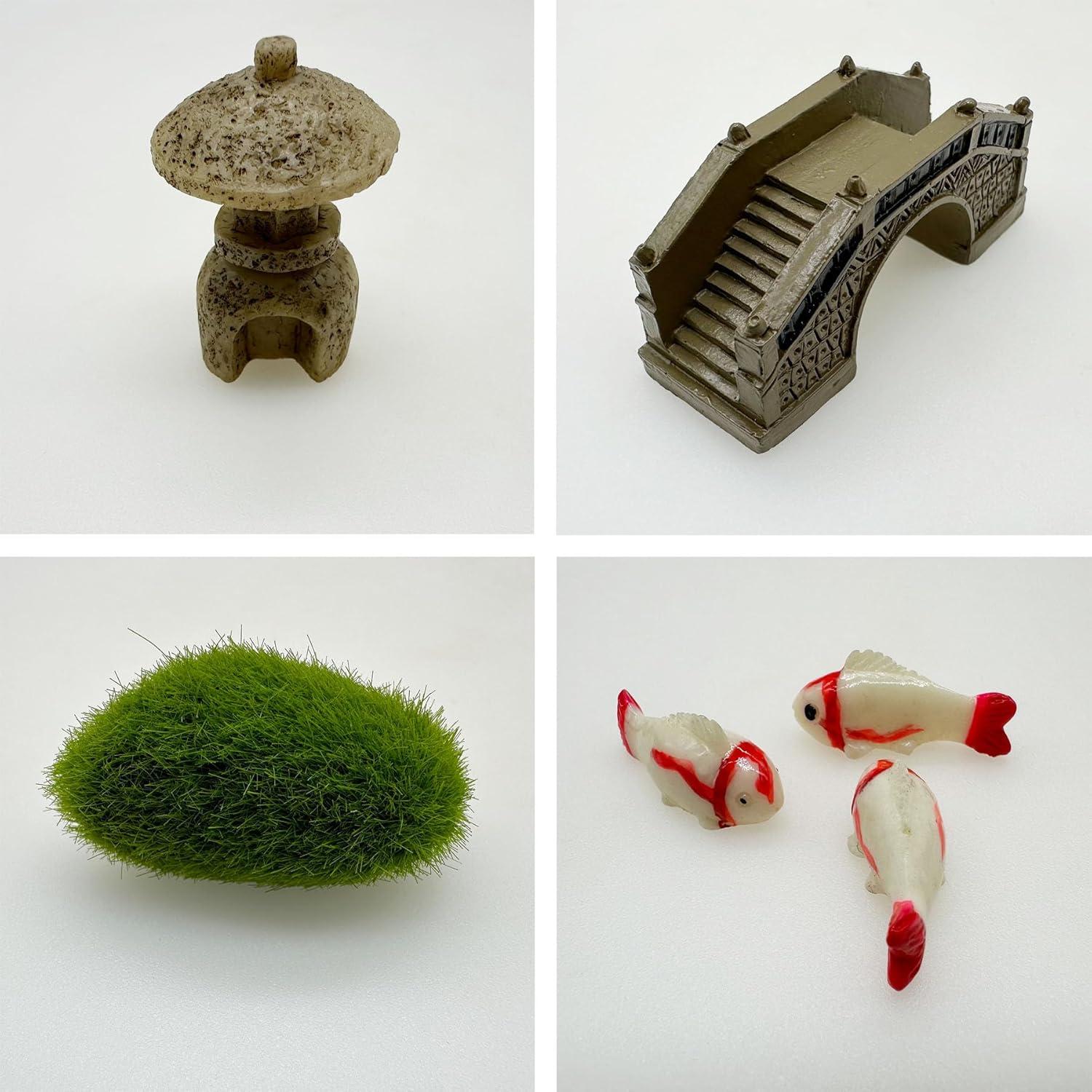 Kit Jardín Zen Woohome - 21.5x17.5cm Decoración Meditativa