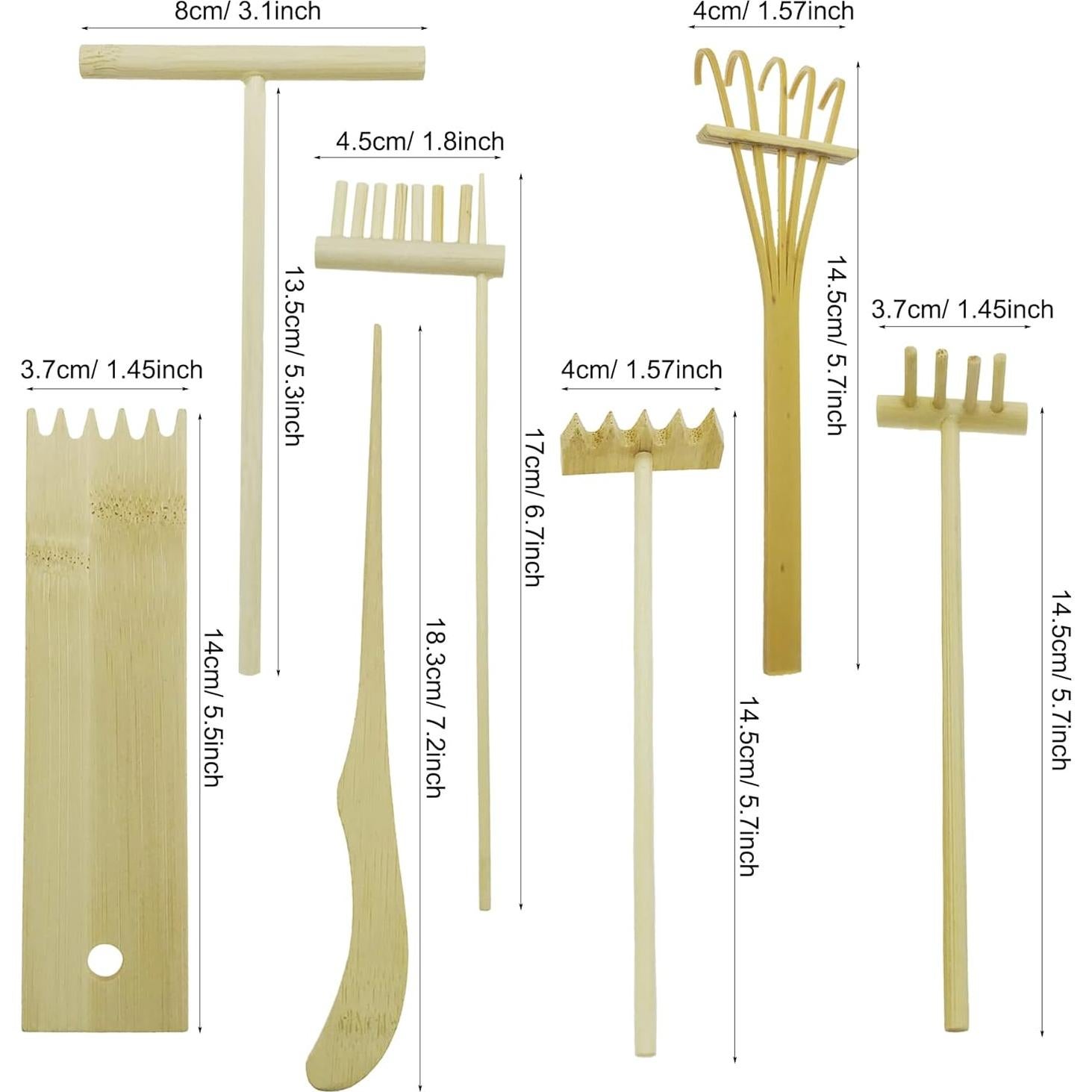 Kit Jardín Zen Woohome - 21.5x17.5cm Decoración Meditativa