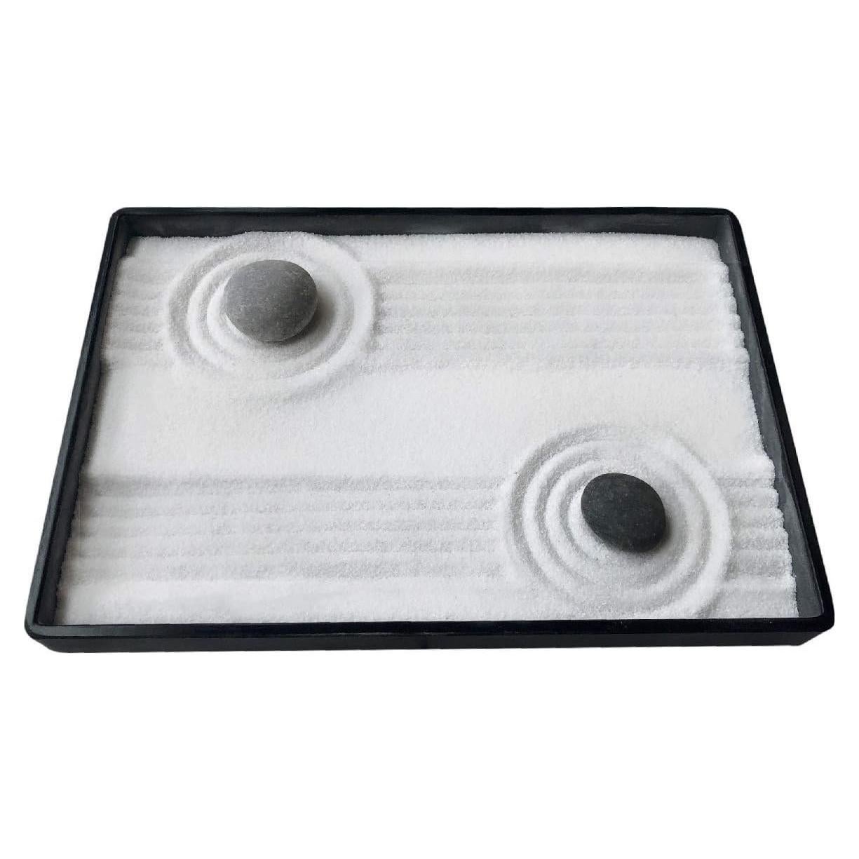 Mini Jardín Zen Clásico ICNBUYS con Rastrillo y Bolígrafos