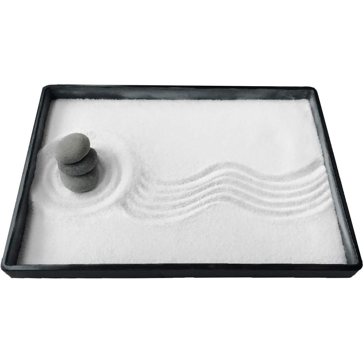 Mini Jardín Zen Clásico ICNBUYS con Rastrillo y Bolígrafos