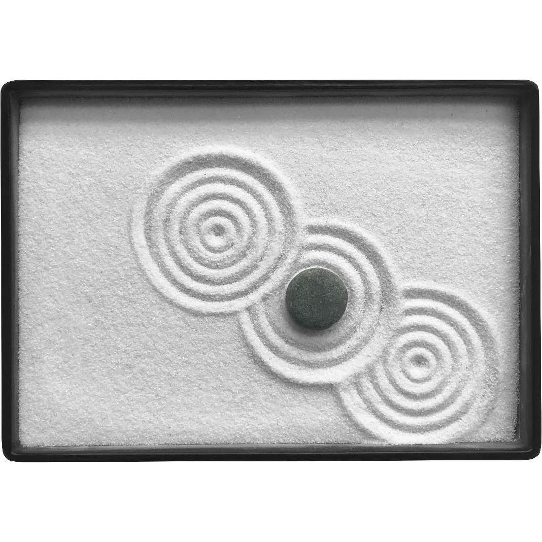 Mini Jardín Zen Clásico ICNBUYS con Rastrillo y Bolígrafos