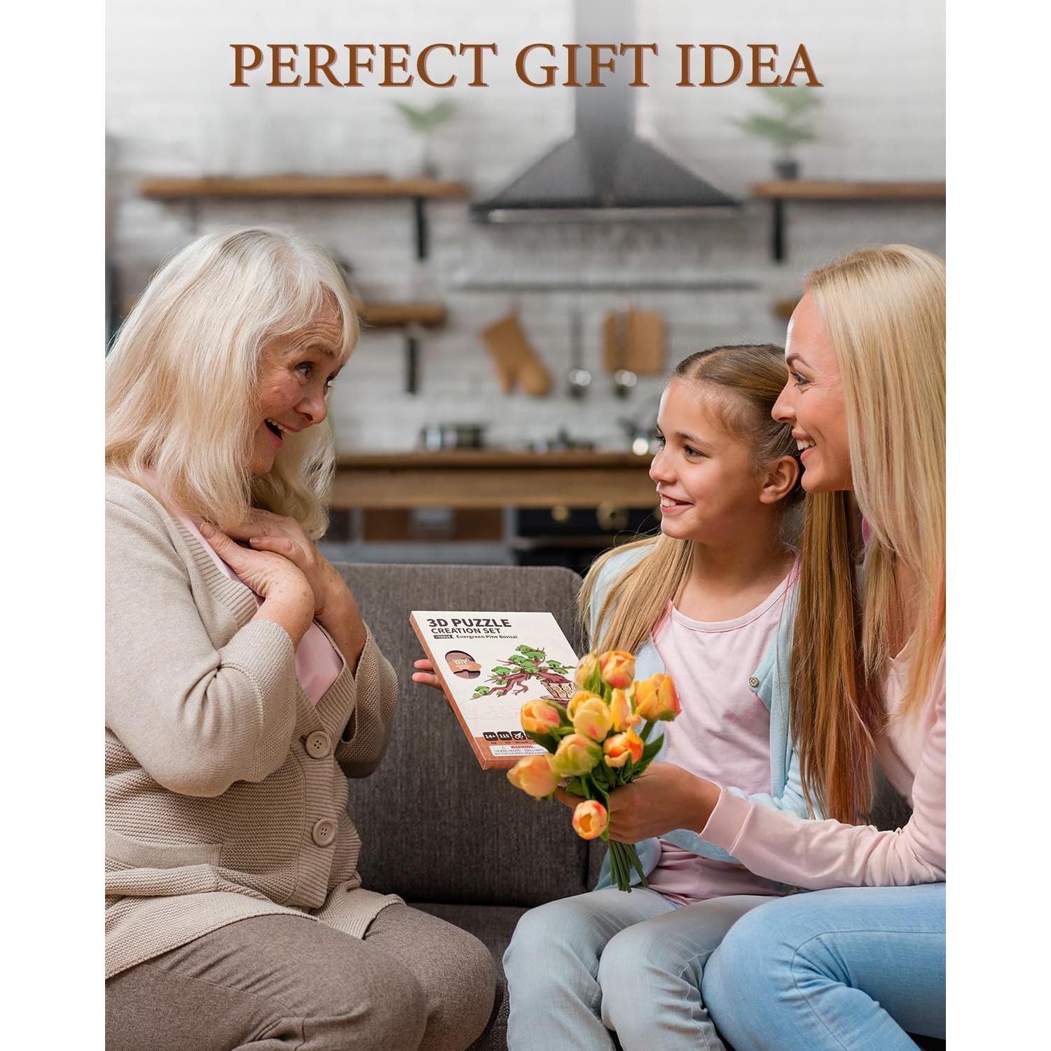 Rompecabezas 3D de Madera Rolife Árbol de Pino Zen 115 Piezas