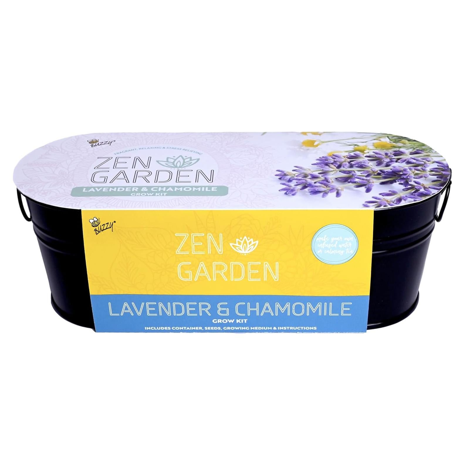 Kit de Jardín Zen Buzzy - Semillas de Manzanilla y Lavanda