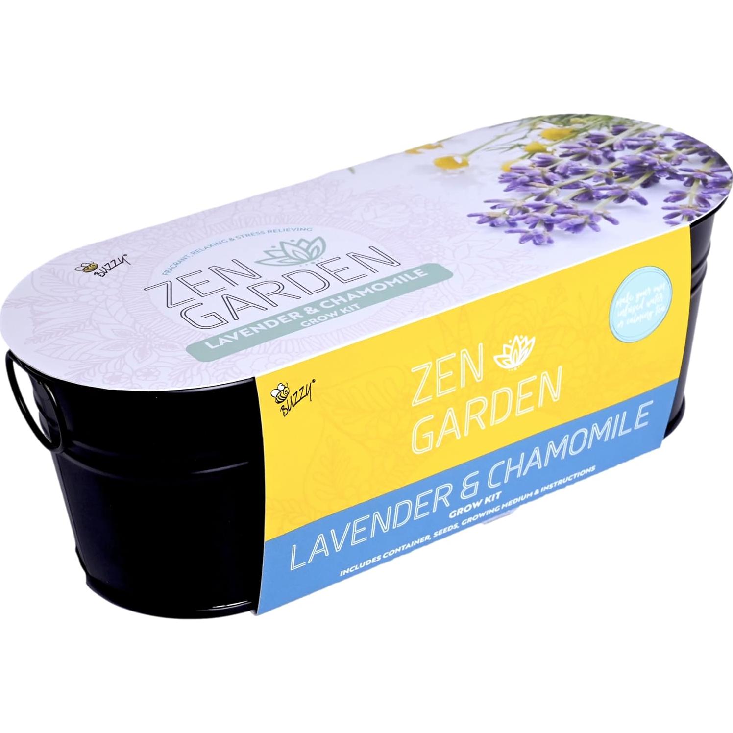 Kit de Jardín Zen Buzzy - Semillas de Manzanilla y Lavanda