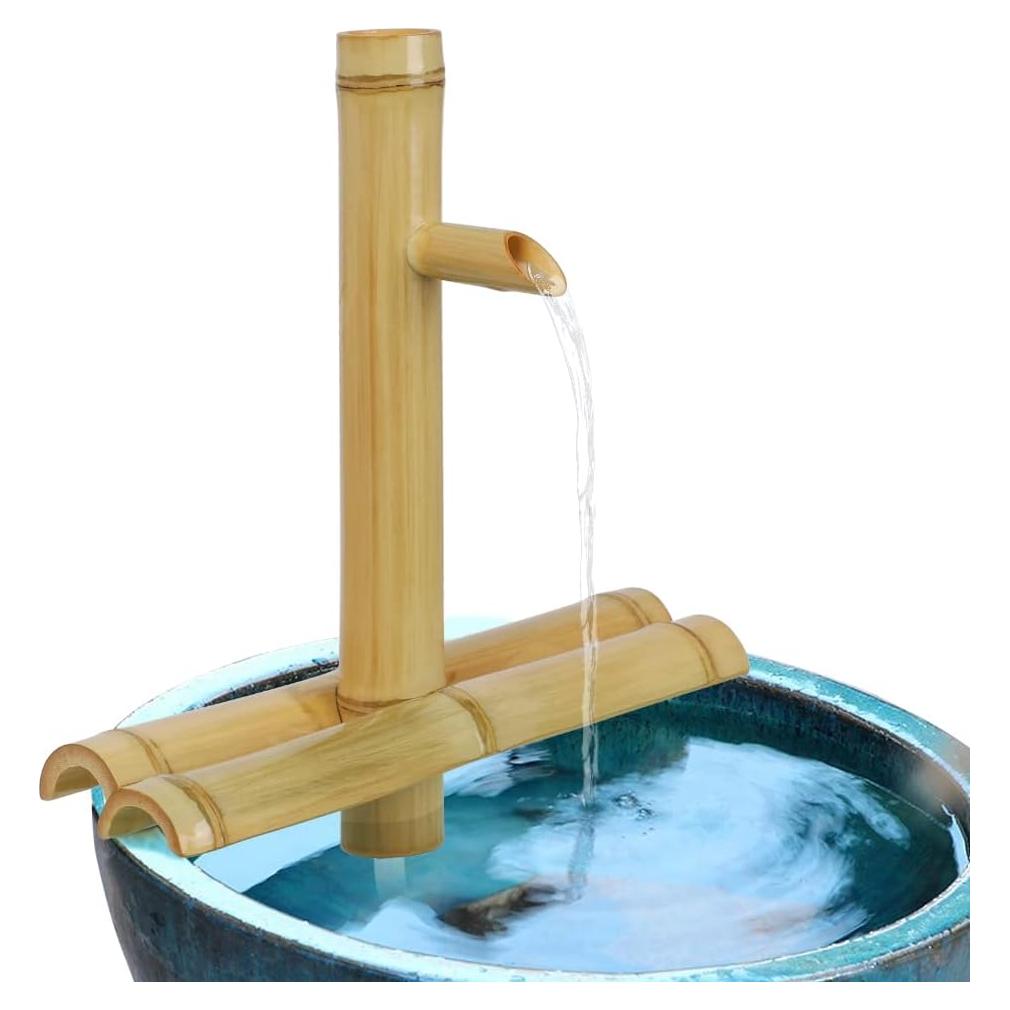 Fuente de Agua de Bambú Foci Cozi 30.48 cm Interior Exterior