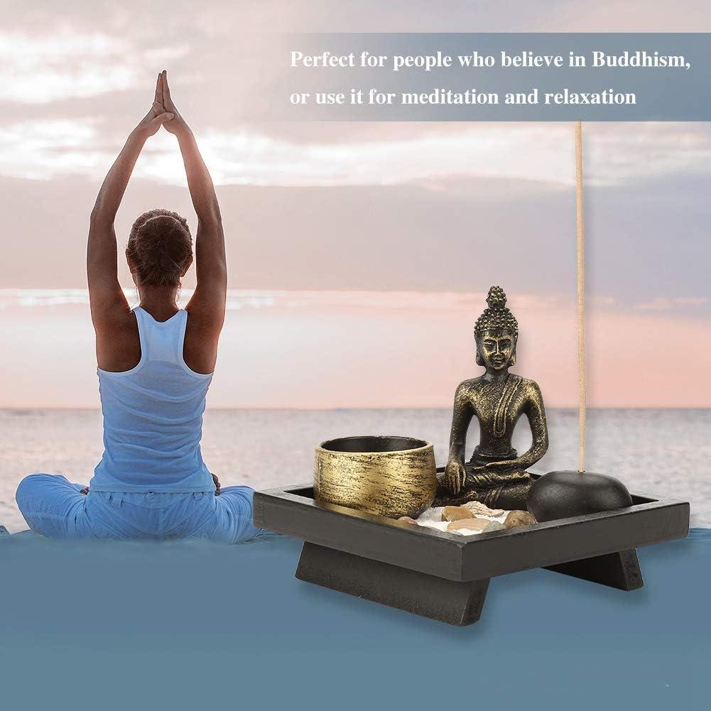 Kit de Jardín Zen de Escritorio Hapivida - Buda y Vela