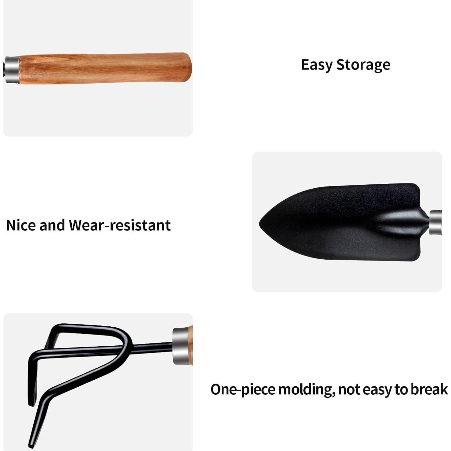 Kit de Herramientas de Jardinería Rukinovi 3 Piezas Ergonómico