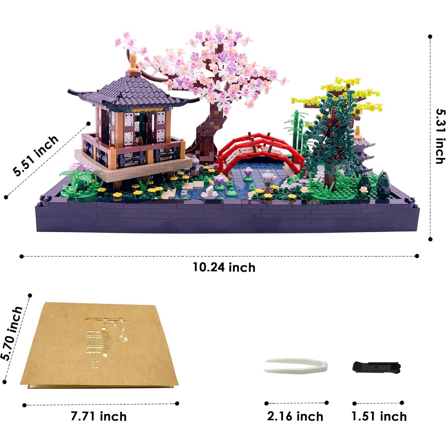 Conjunto de Bloques de Construcción Zen Japonés Alizdd 2280 Piezas
