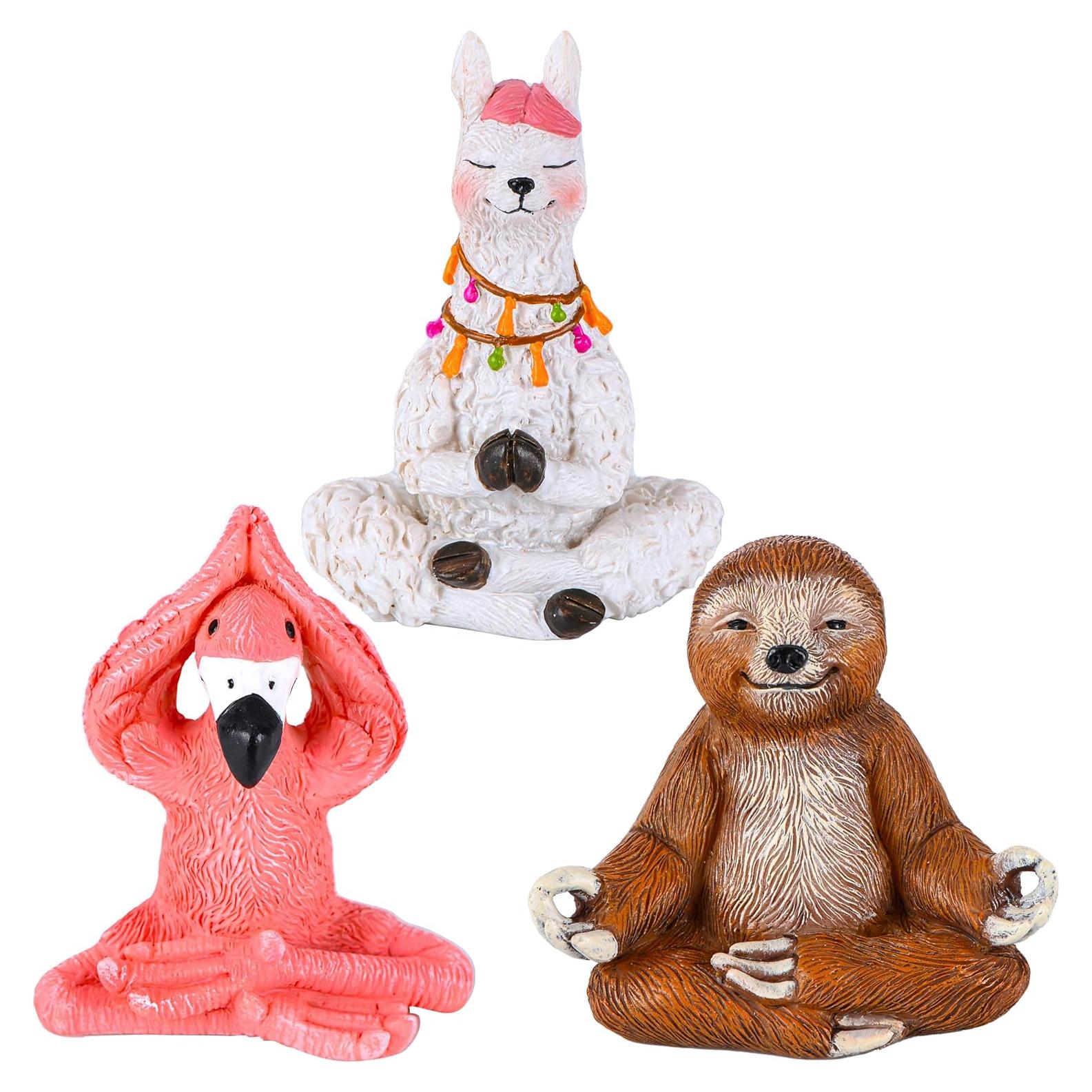 Conjunto de Figuras de Yoga Miniatura Mood Lab - 3 Piezas
