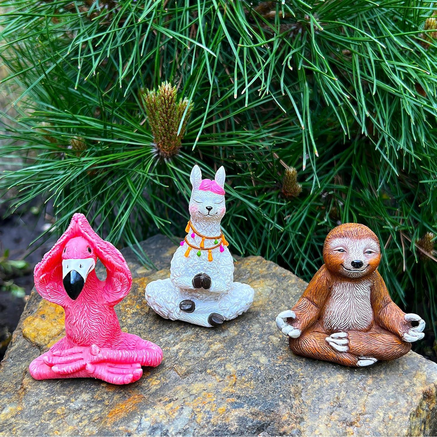 Conjunto de Figuras de Yoga Miniatura Mood Lab - 3 Piezas