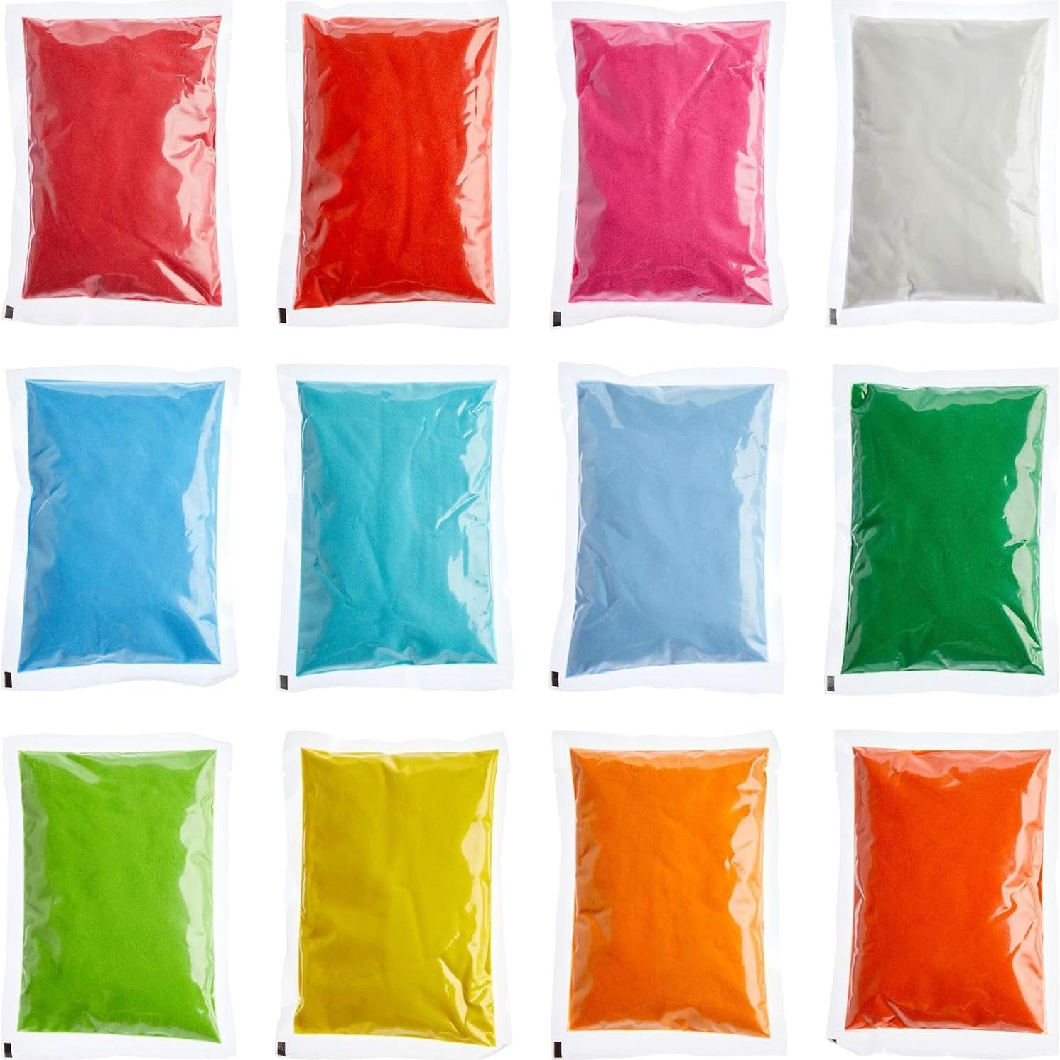 Bright Creations Kit de 12 Arenas de Colores 5.9 kg para Manualidades