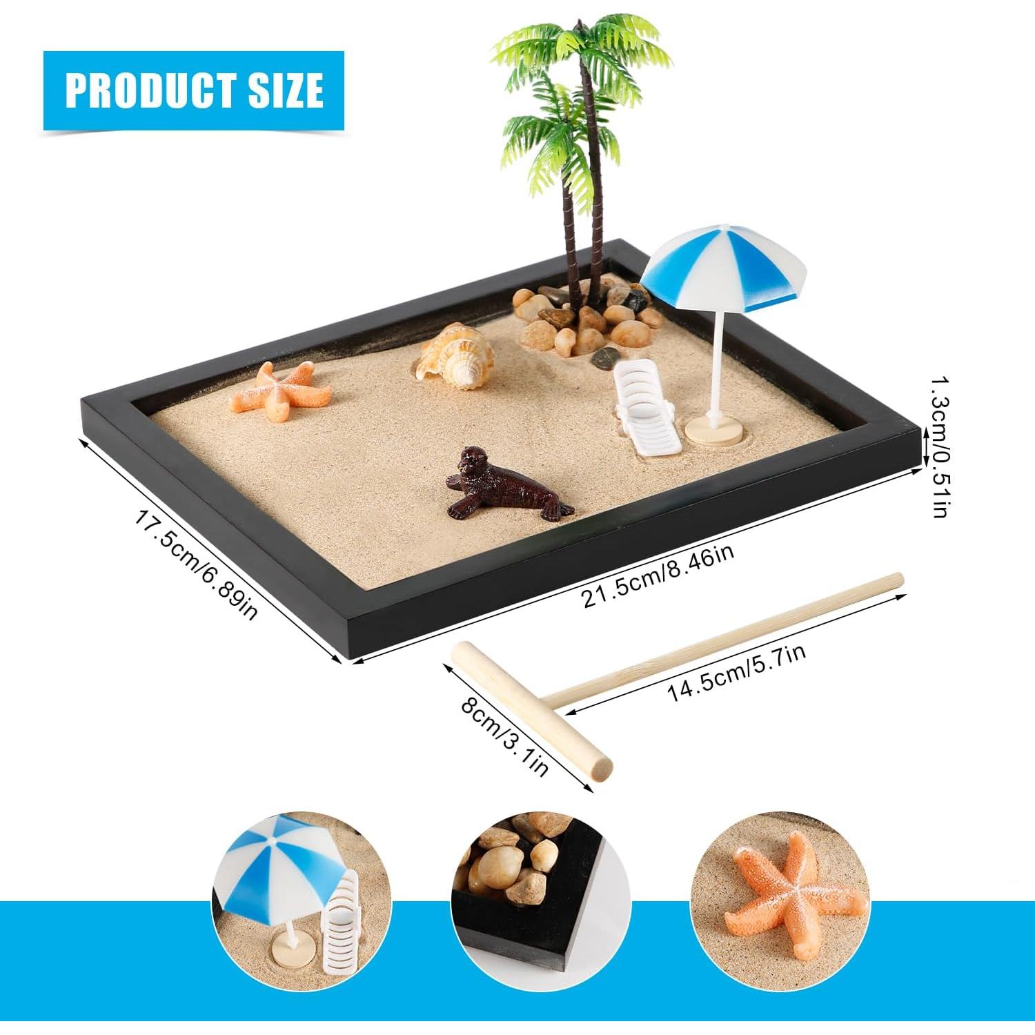 Kit Jardín Zen Mini Japonés NQEUEPN - Decoración de Escritorio