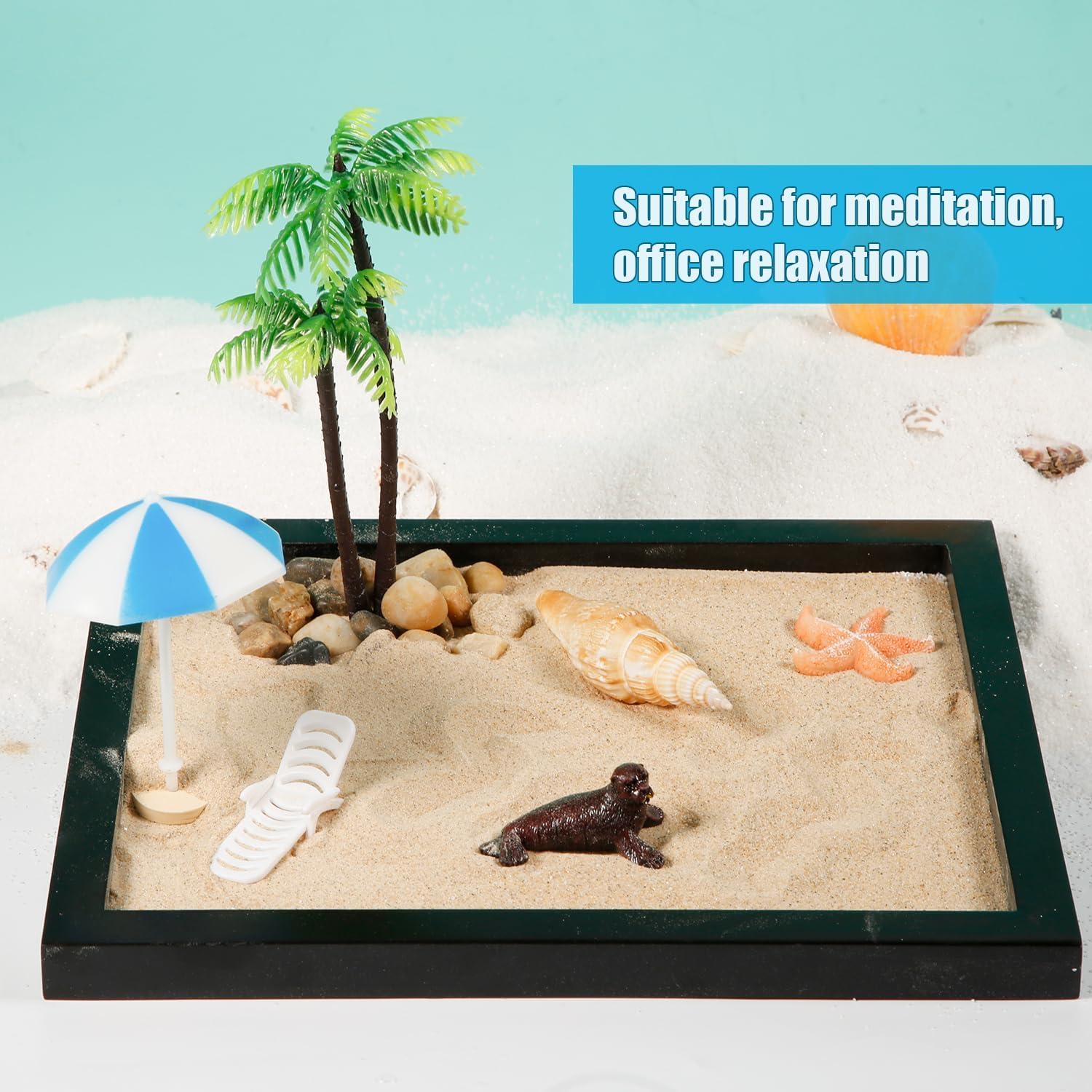 Kit Jardín Zen Mini Japonés NQEUEPN - Decoración de Escritorio