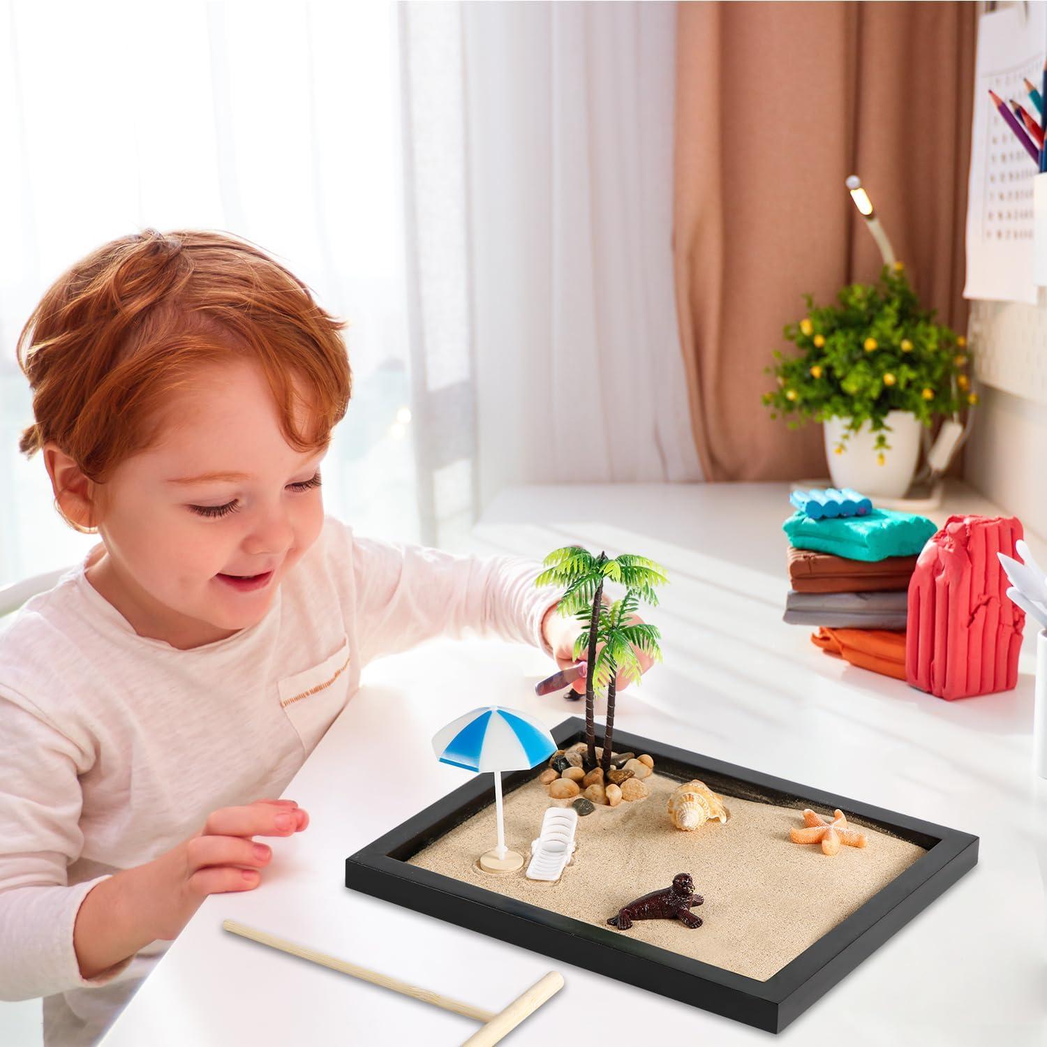 Kit Jardín Zen Mini Japonés NQEUEPN - Decoración de Escritorio