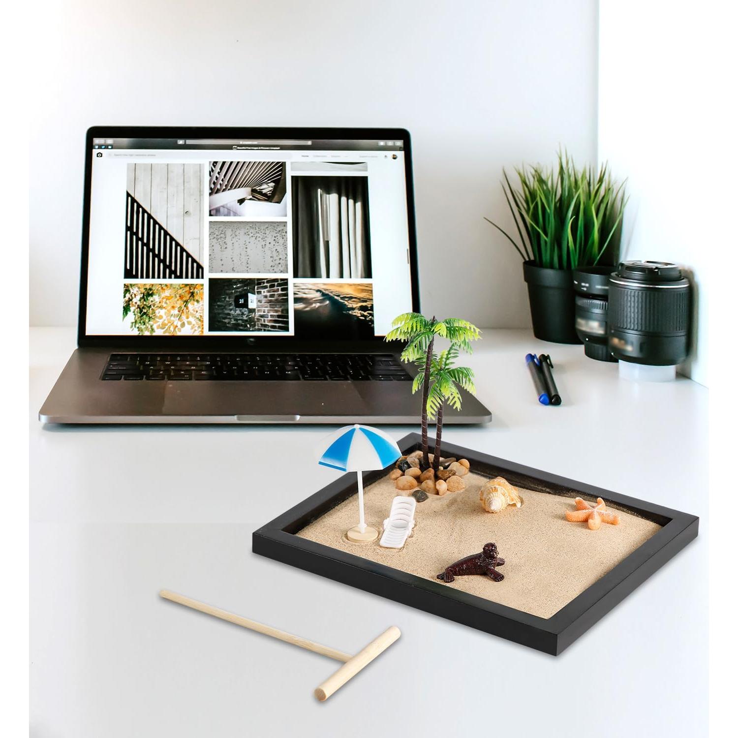 Kit Jardín Zen Mini Japonés NQEUEPN - Decoración de Escritorio