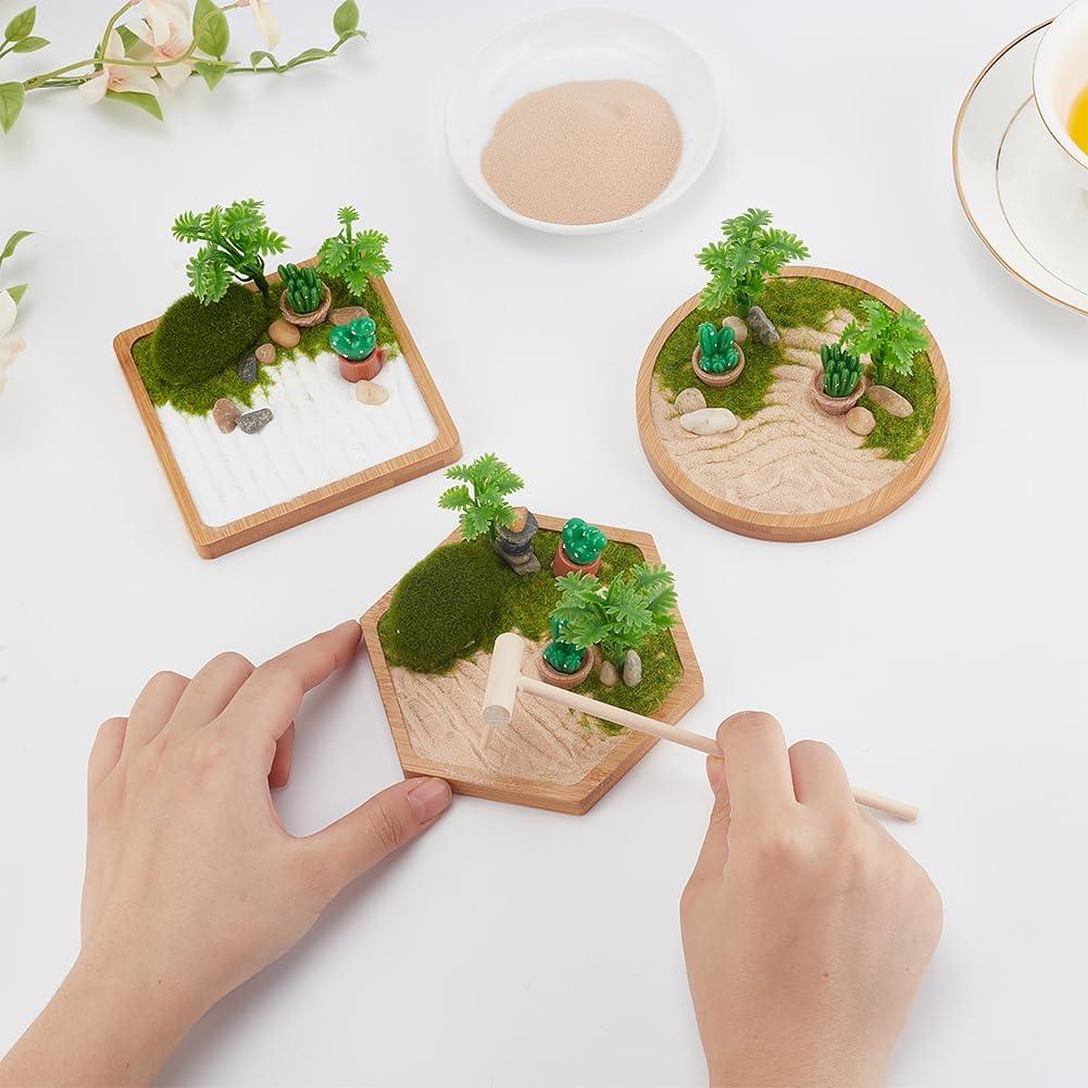Kit Jardín Zen Desértico WEBEEDY 3 Piezas Decoración Oficina
