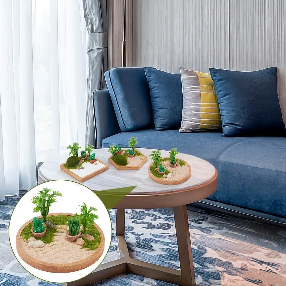 Kit Jardín Zen Desértico WEBEEDY 3 Piezas Decoración Oficina
