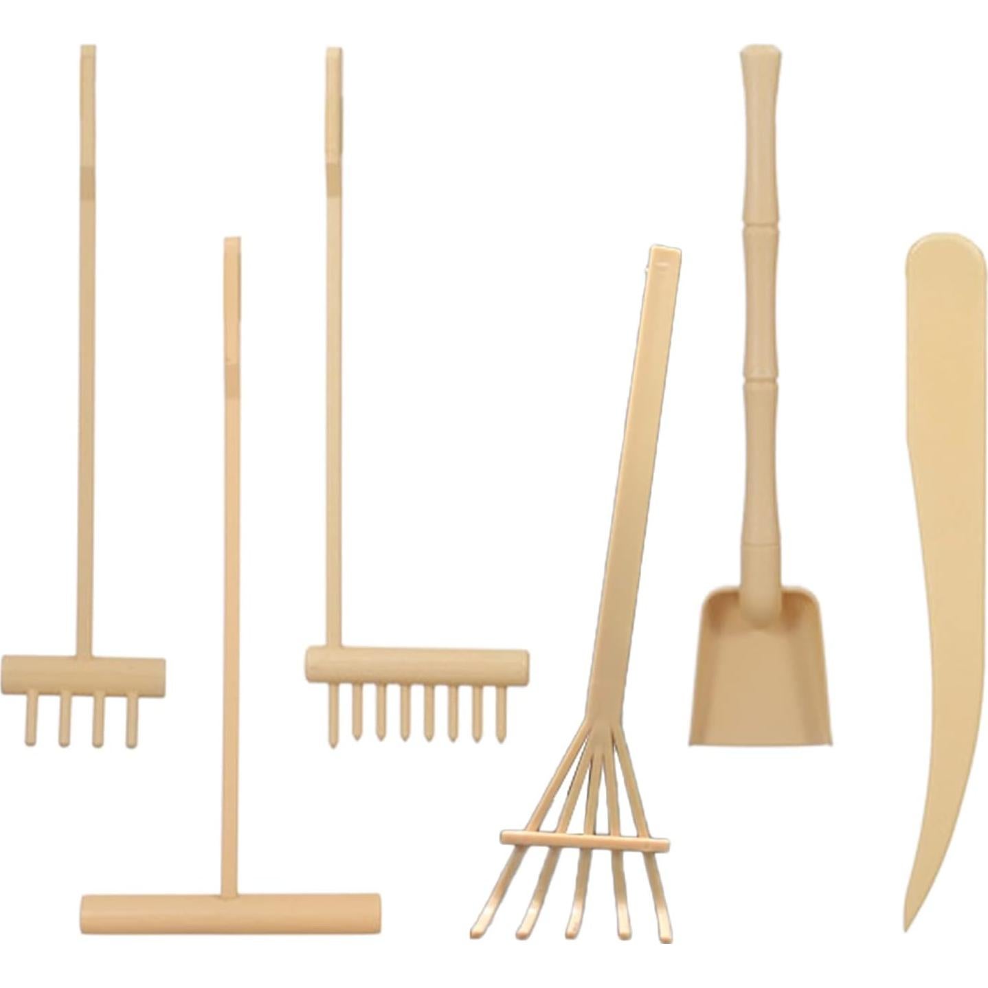 Kit de Herramientas para Jardín Zen Pilarmuture 6 Piezas Beige