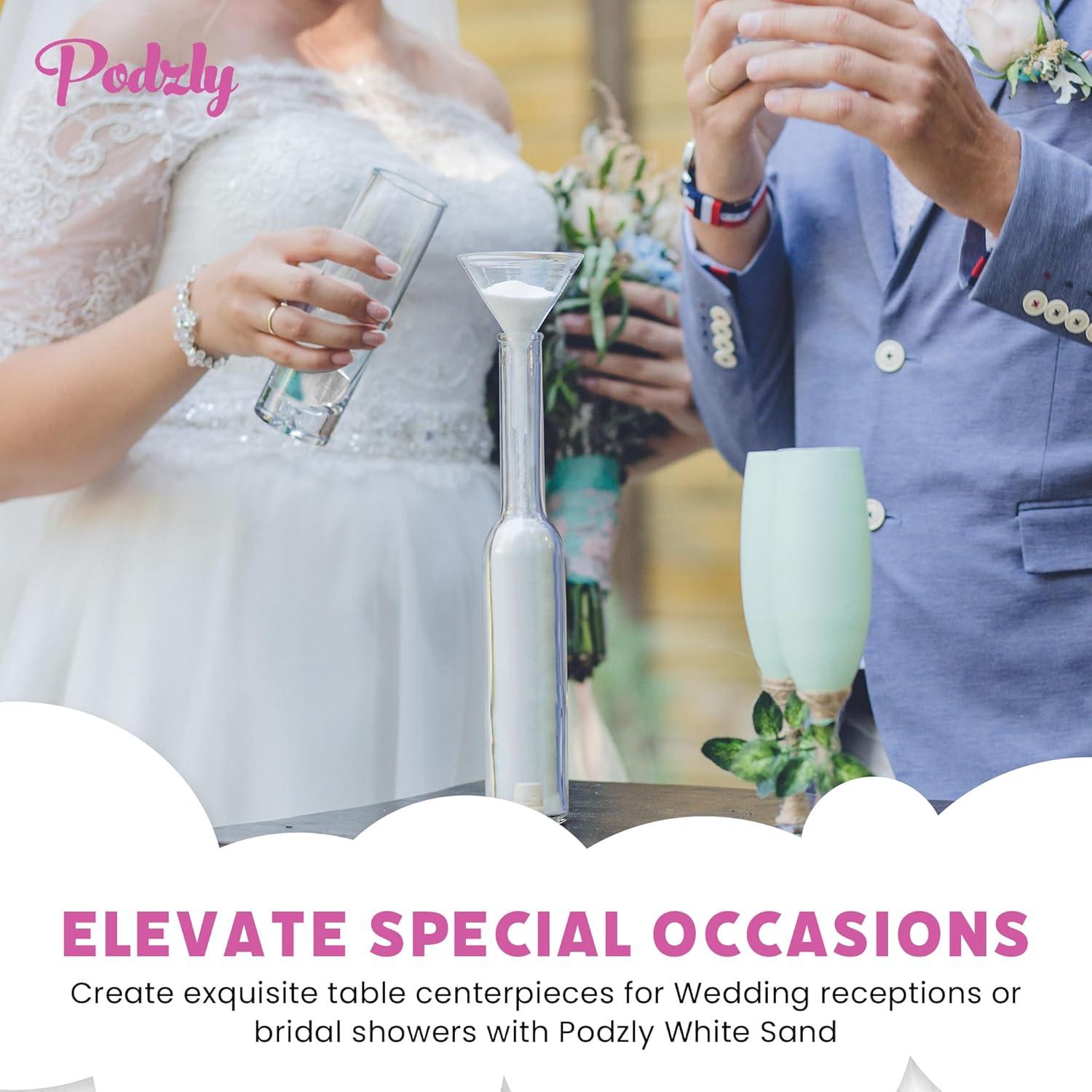 Arena Blanca Decorativa Podzly 2.27 kg - Manualidades y Bodas