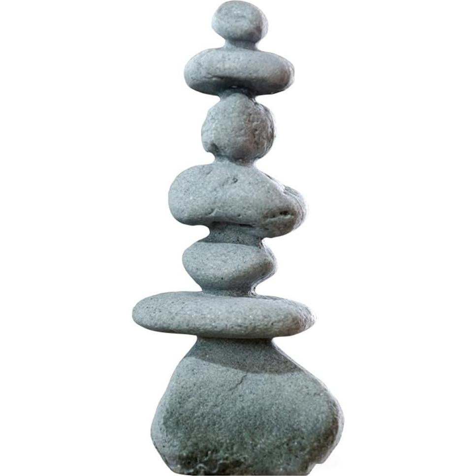 Estatuas de Rocas Zen Apiladas FADECOR - 7 Piedras Naturales