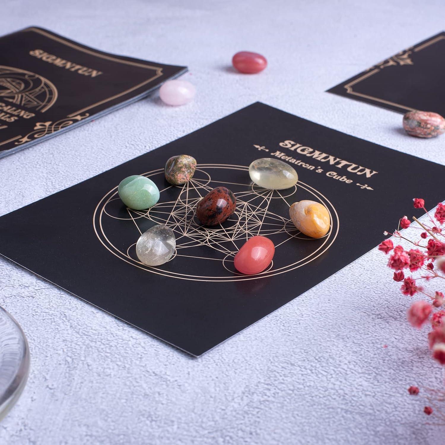 Juego de 72 Piedras de Cristal Sanadoras Pulidas Multicolor 1.27 cm