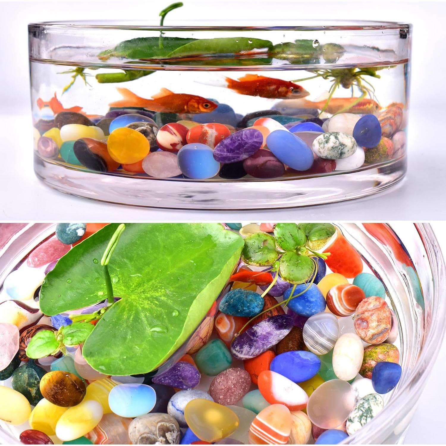 Juego de 72 Piedras de Cristal Sanadoras Pulidas Multicolor 1.27 cm