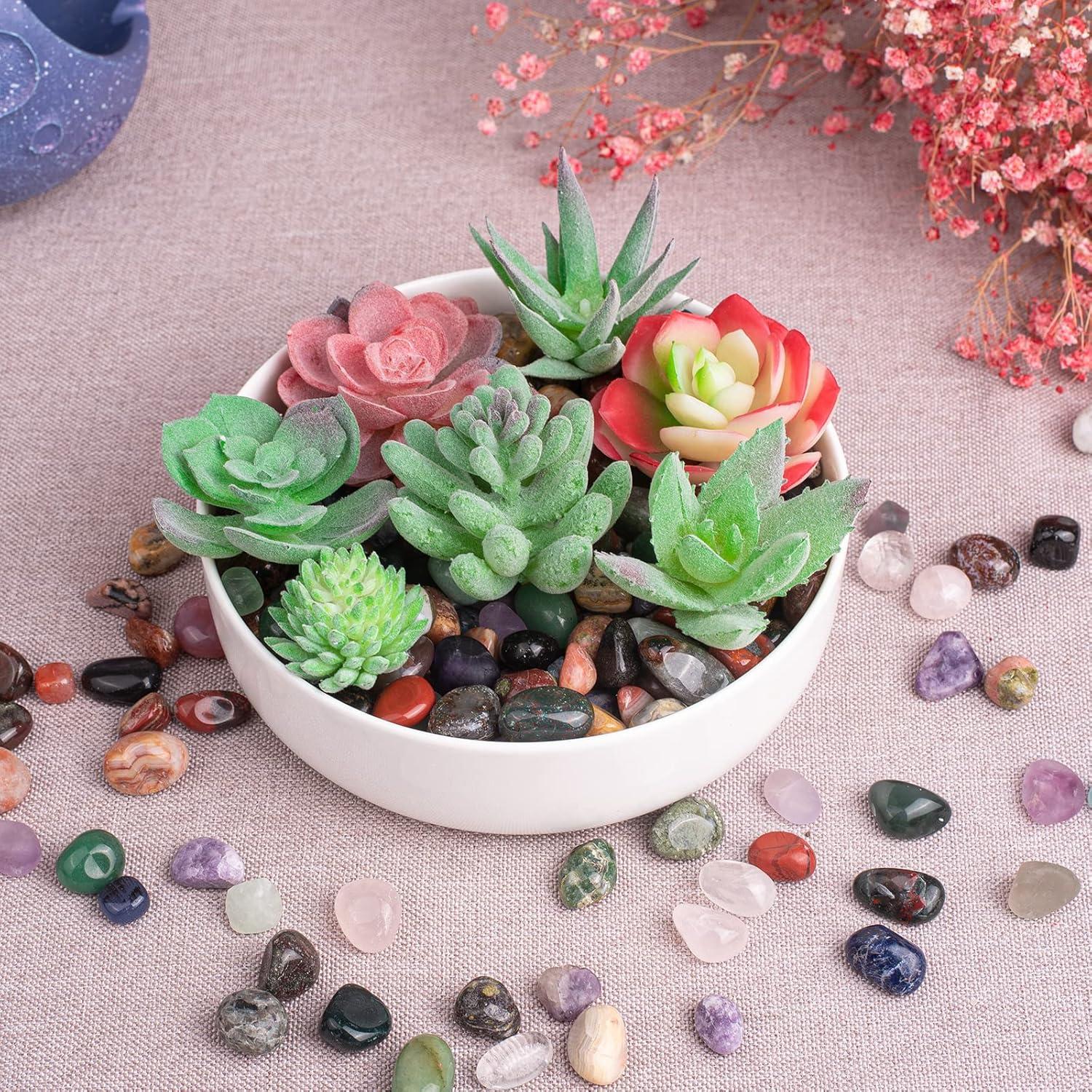 Juego de 72 Piedras de Cristal Sanadoras Pulidas Multicolor 1.27 cm