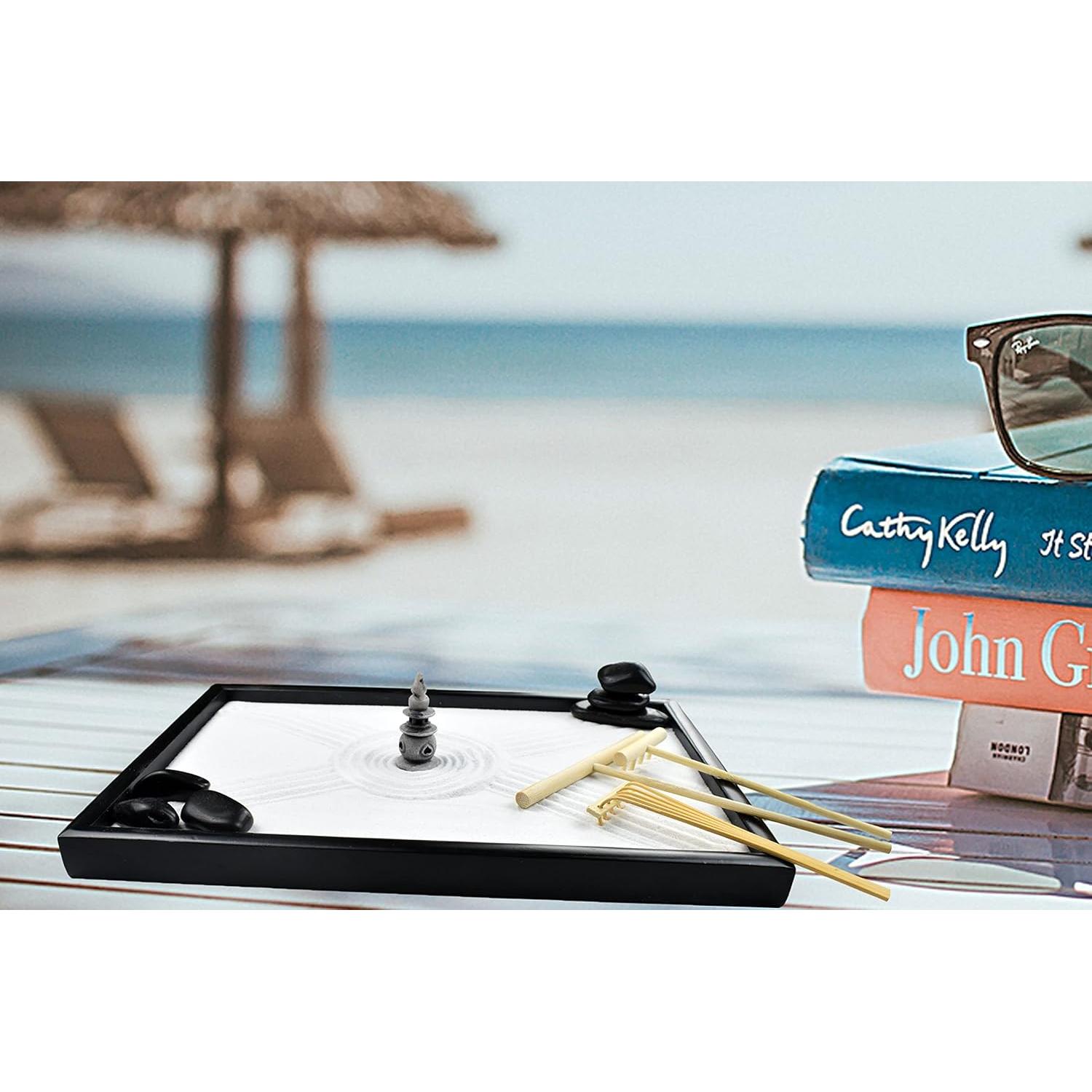 Jardín Zen Japonés Artcome para Escritorio con Accesorios