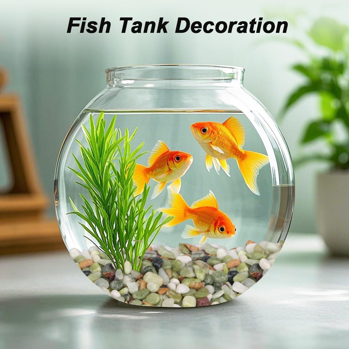 Guijarros Decorativos Virekm 0.45 kg Verde para Jardín y Acuario