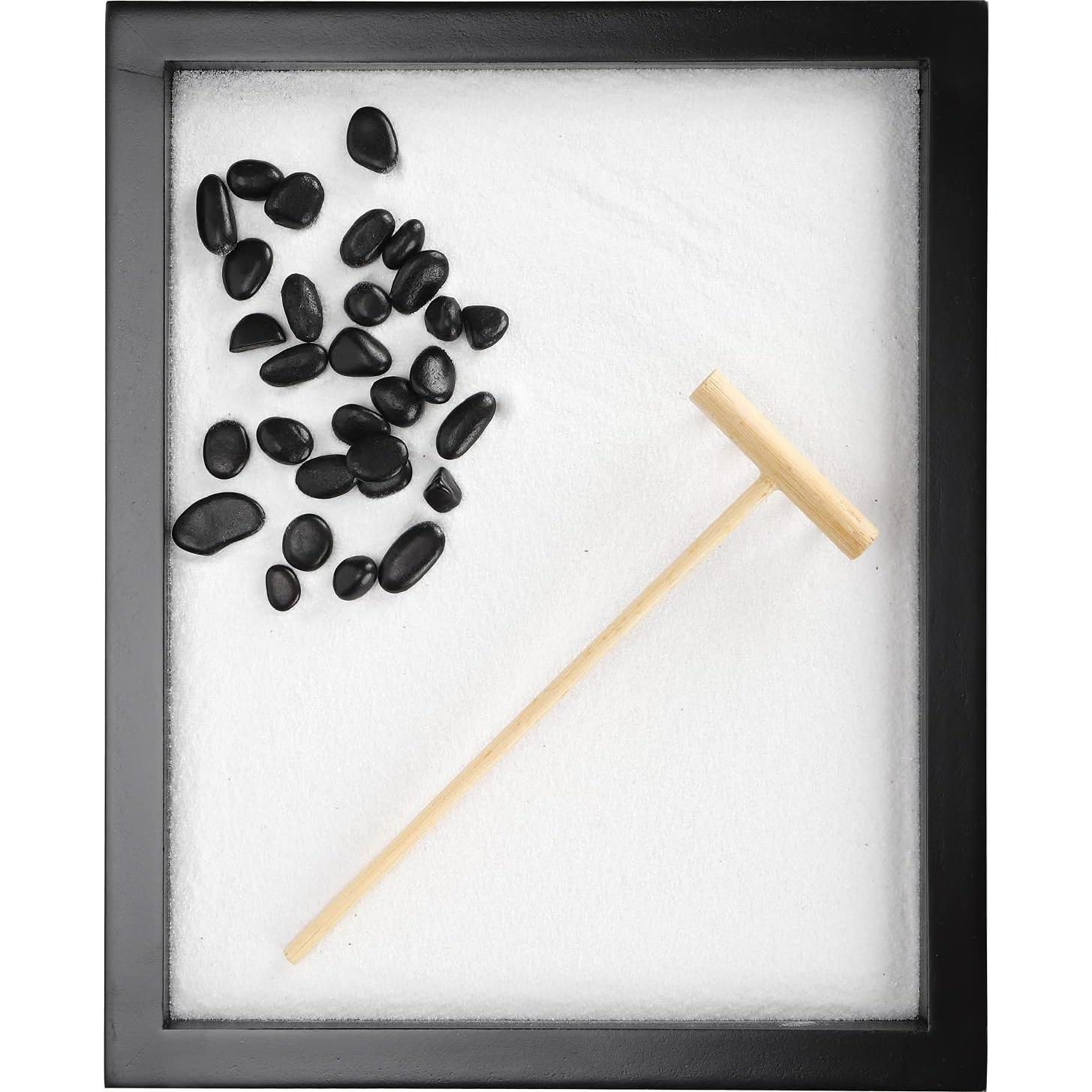 Jardín Zen Mini de Escritorio HEEPDD 21.6x17.5 cm Decorativo